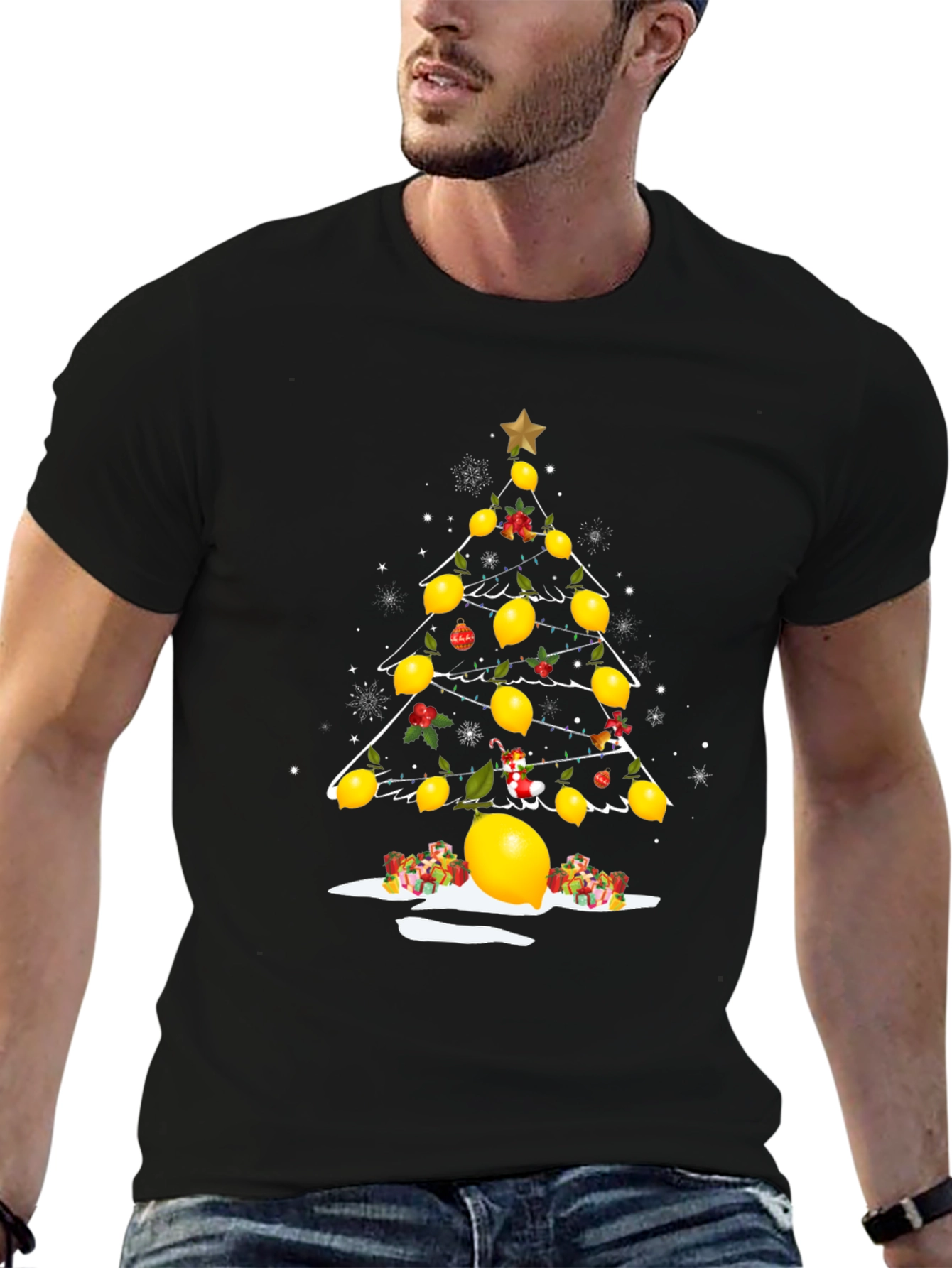 Lemon Tree Christmas Graphic T-Shirt