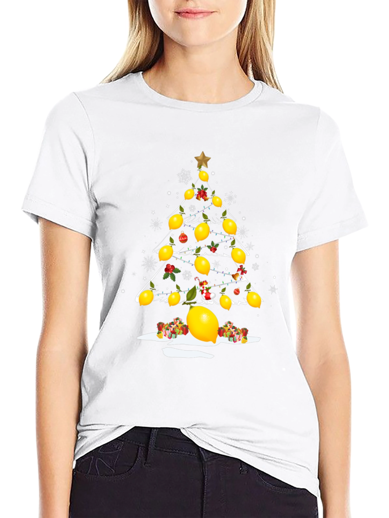 Lemon Tree Christmas Graphic T-Shirt
