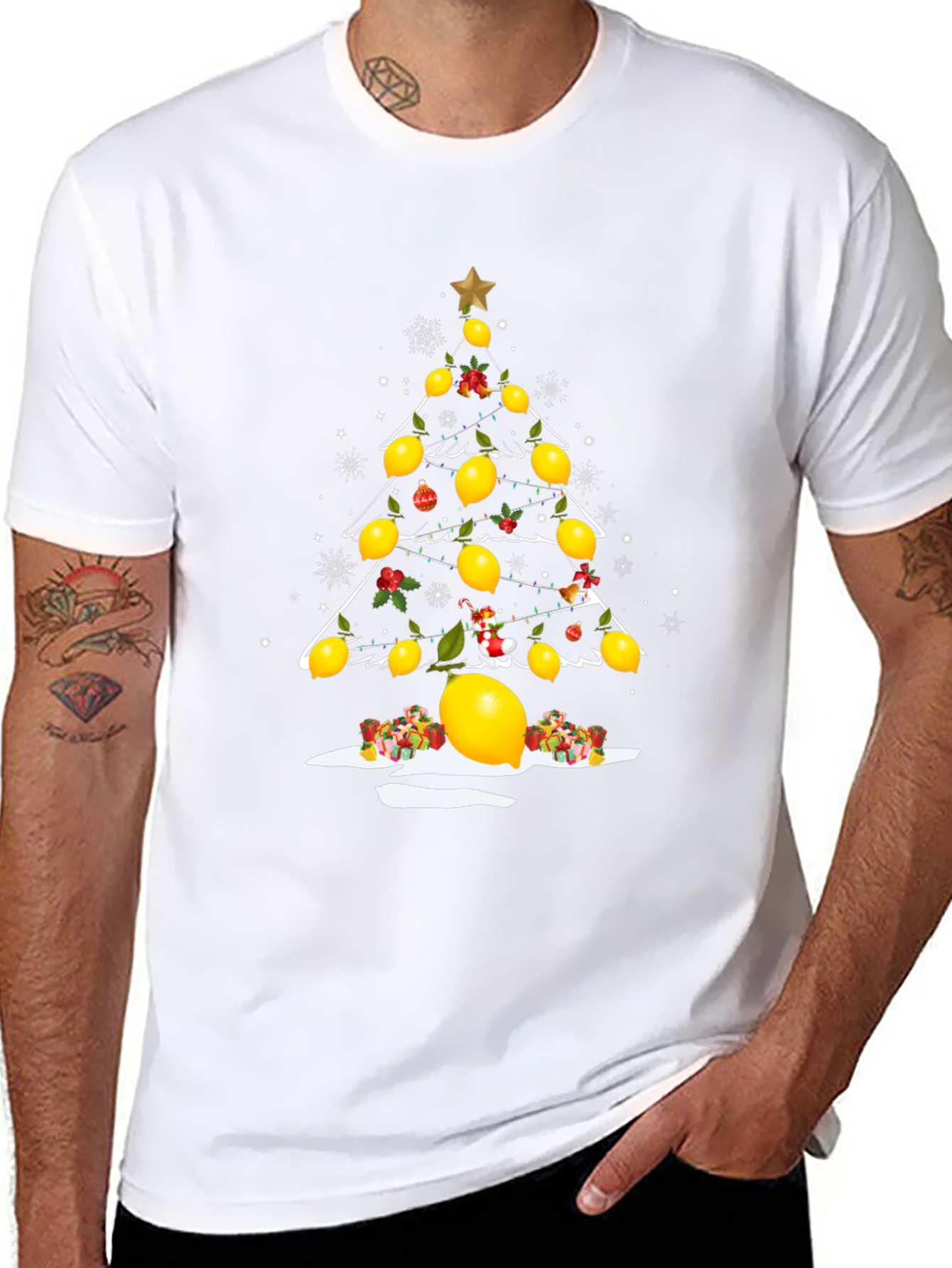 Lemon Tree Christmas Graphic T-Shirt