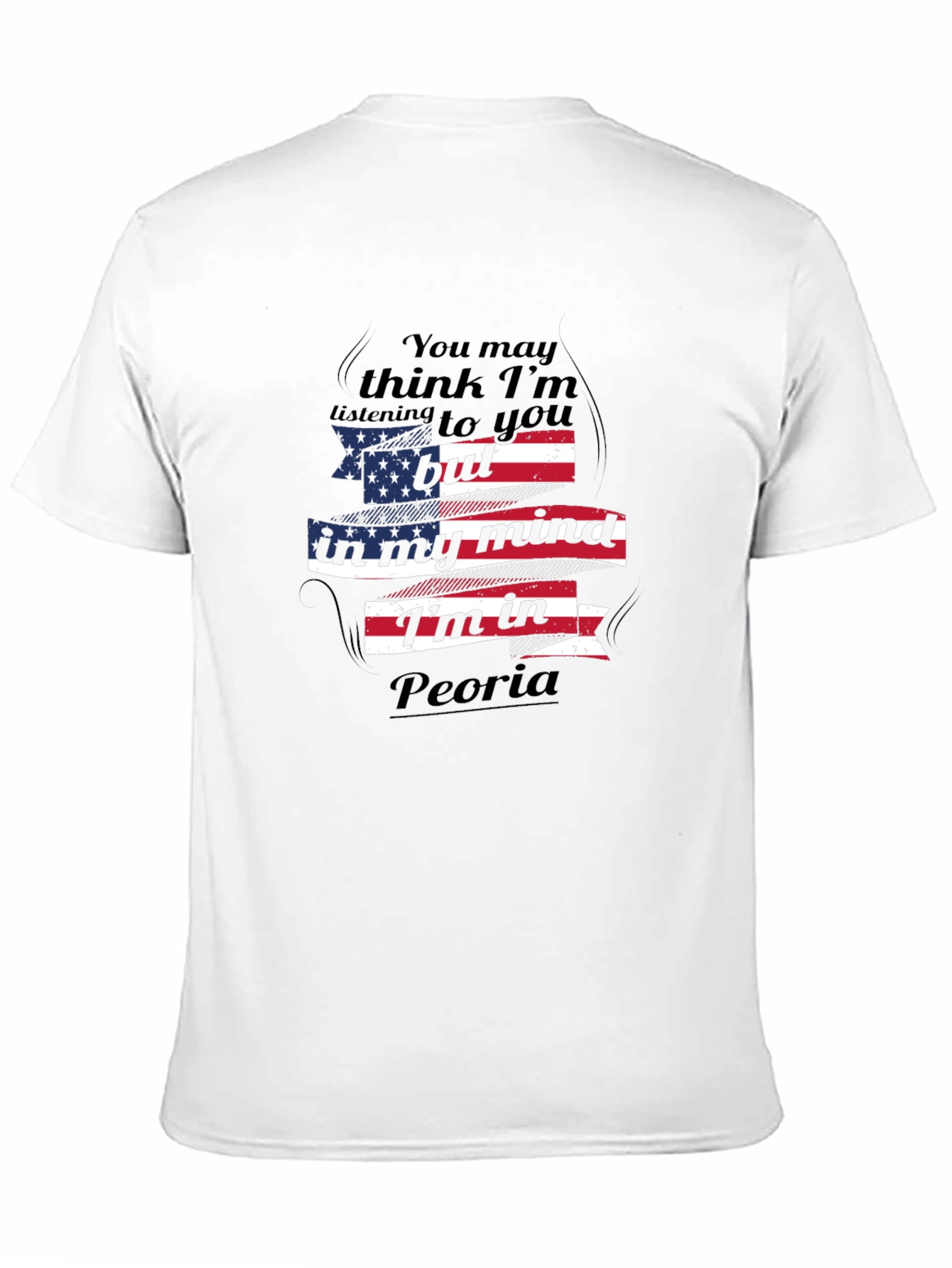 Peoria Mind Tee - American Flag Graphic T-Shirt