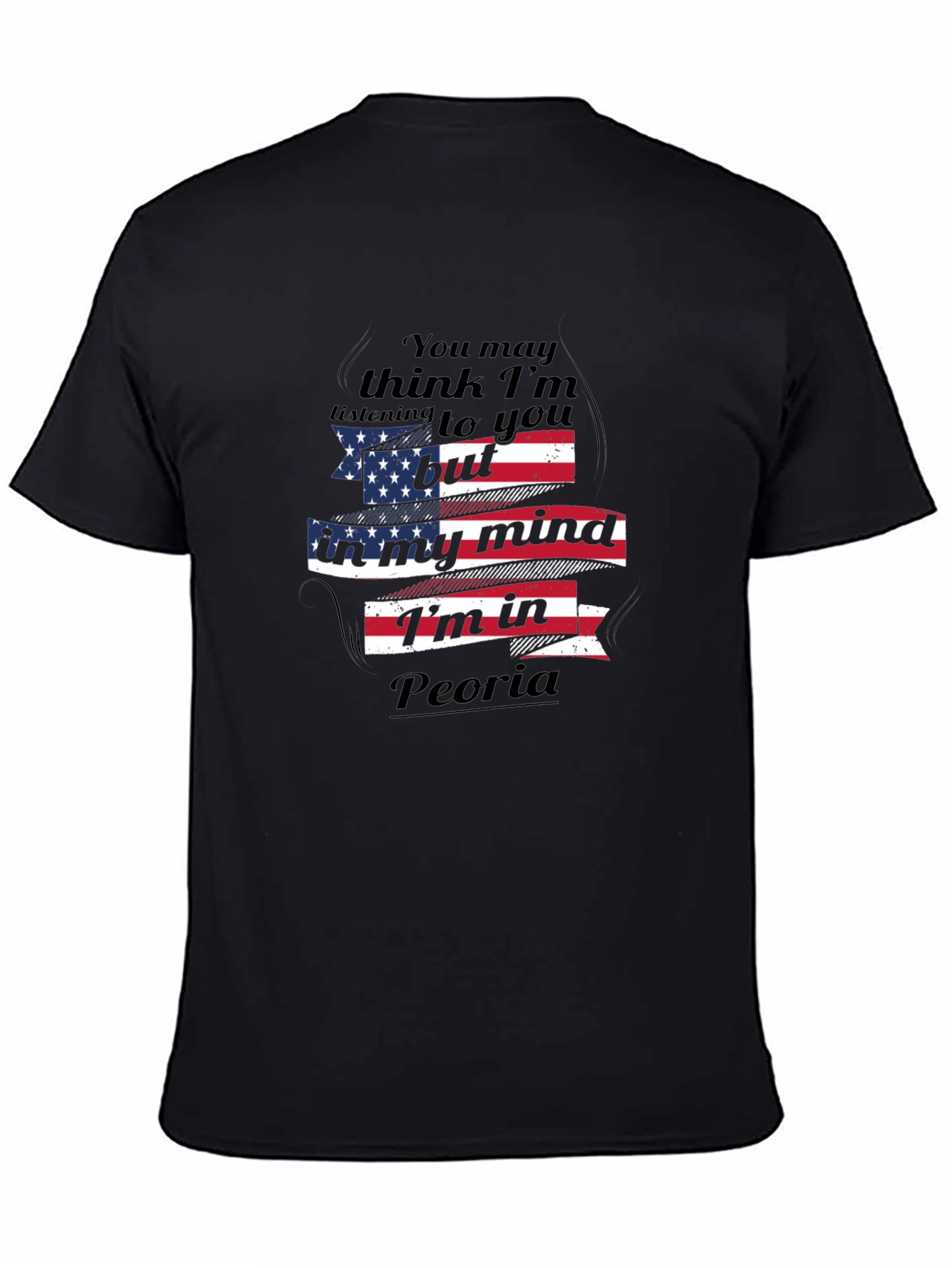 Peoria Mind Tee - American Flag Graphic T-Shirt