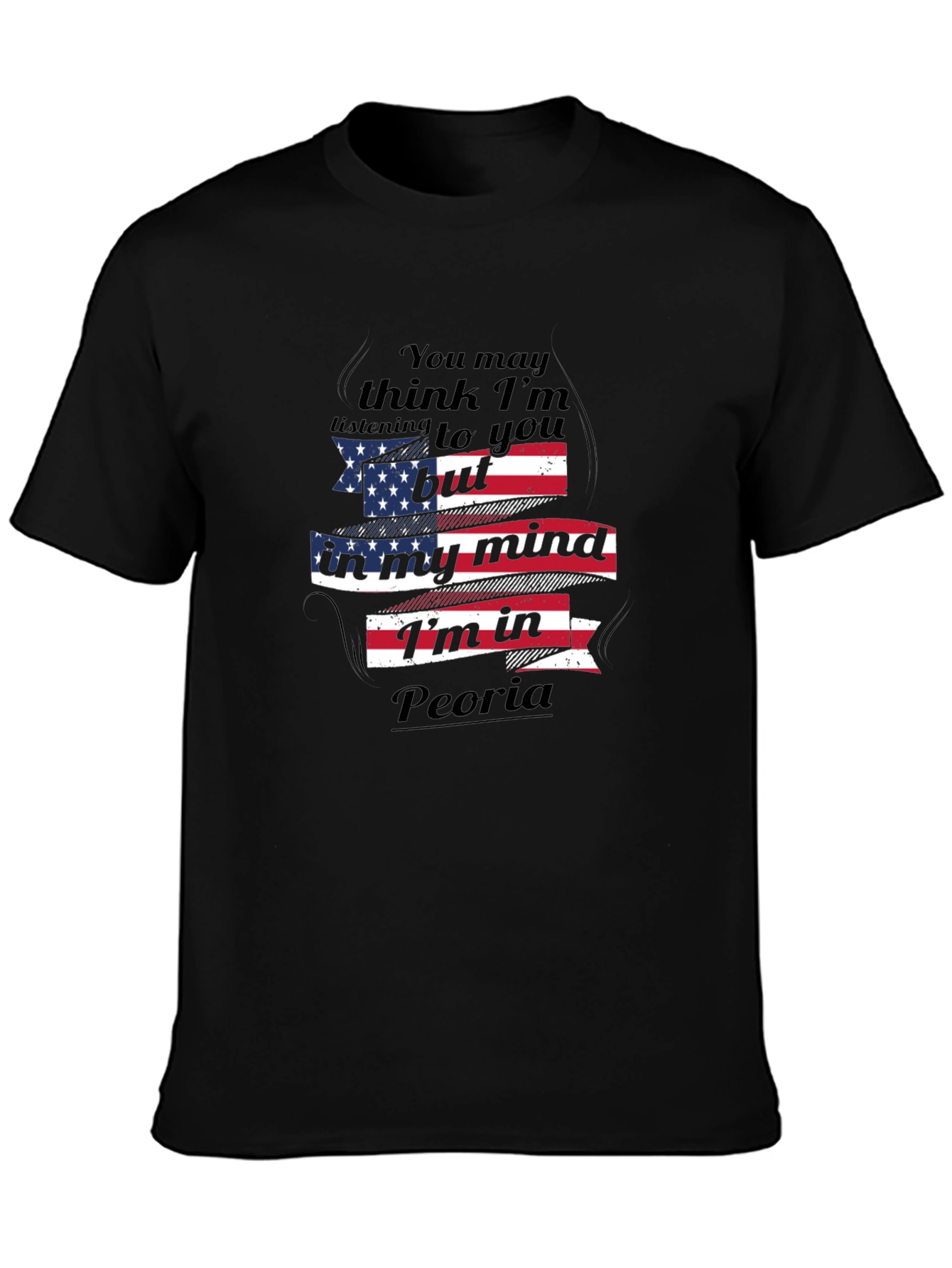 Peoria Mind Tee - American Flag Graphic T-Shirt