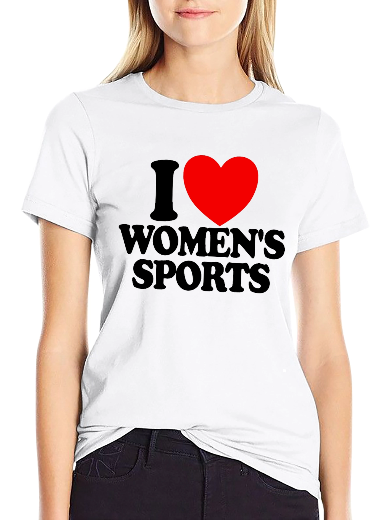 I Heart Womens Sports Tee