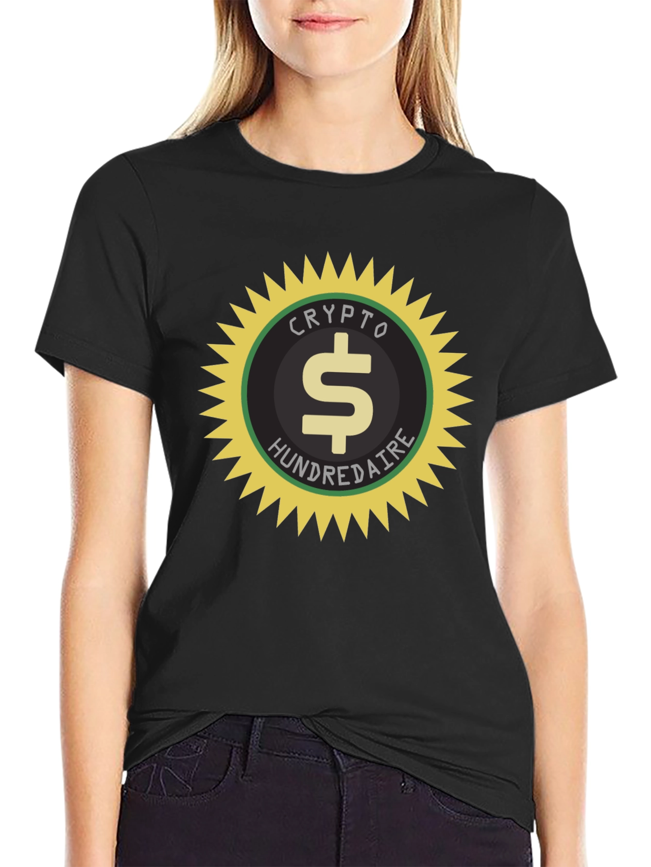 Crypto Hundreadaire Black T-Shirt