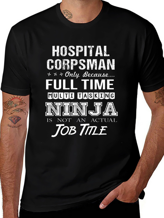 Hospital Corpsman Ninja Job Title T-Shirt