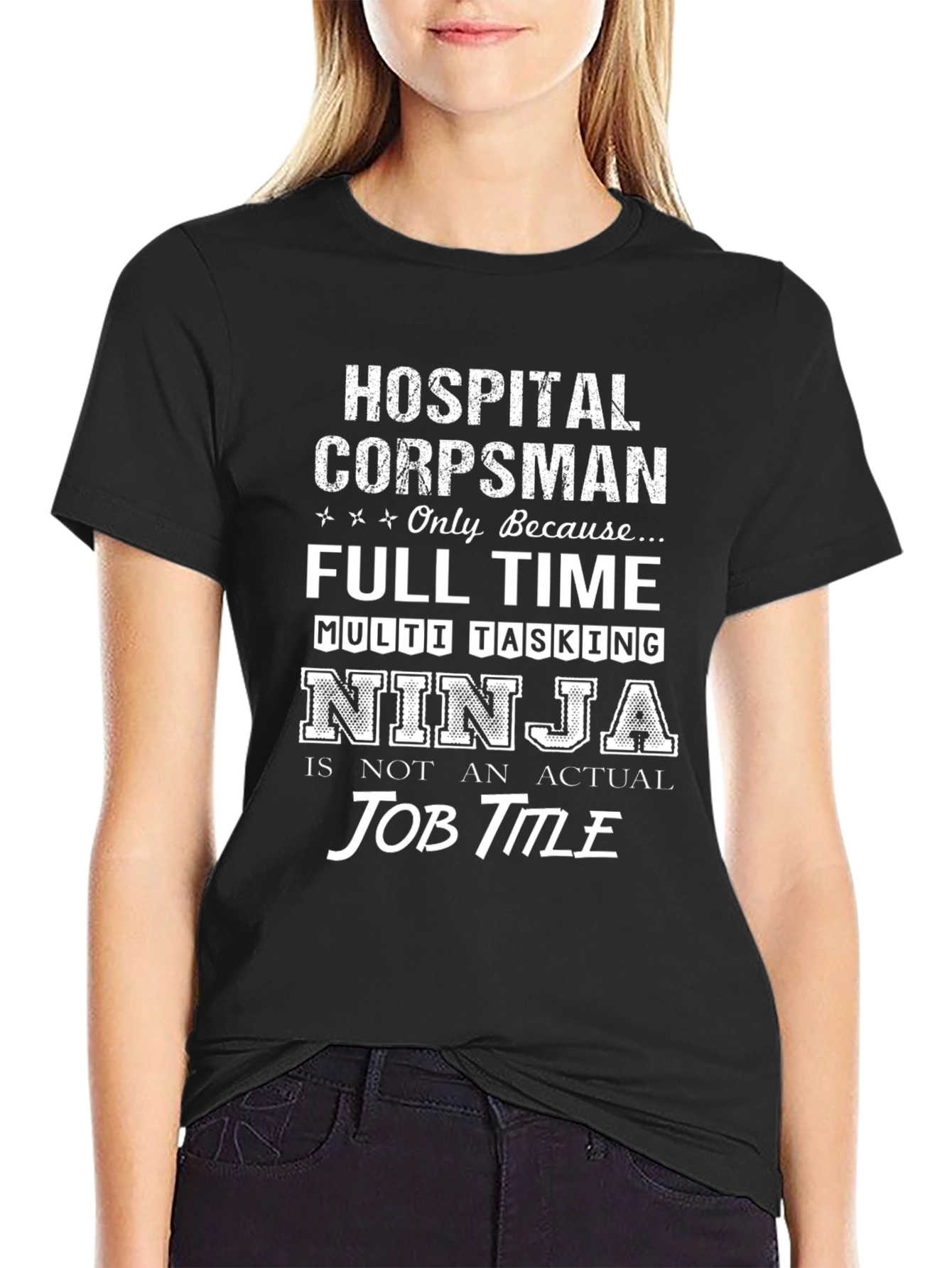 Hospital Corpsman Ninja Job Title T-Shirt