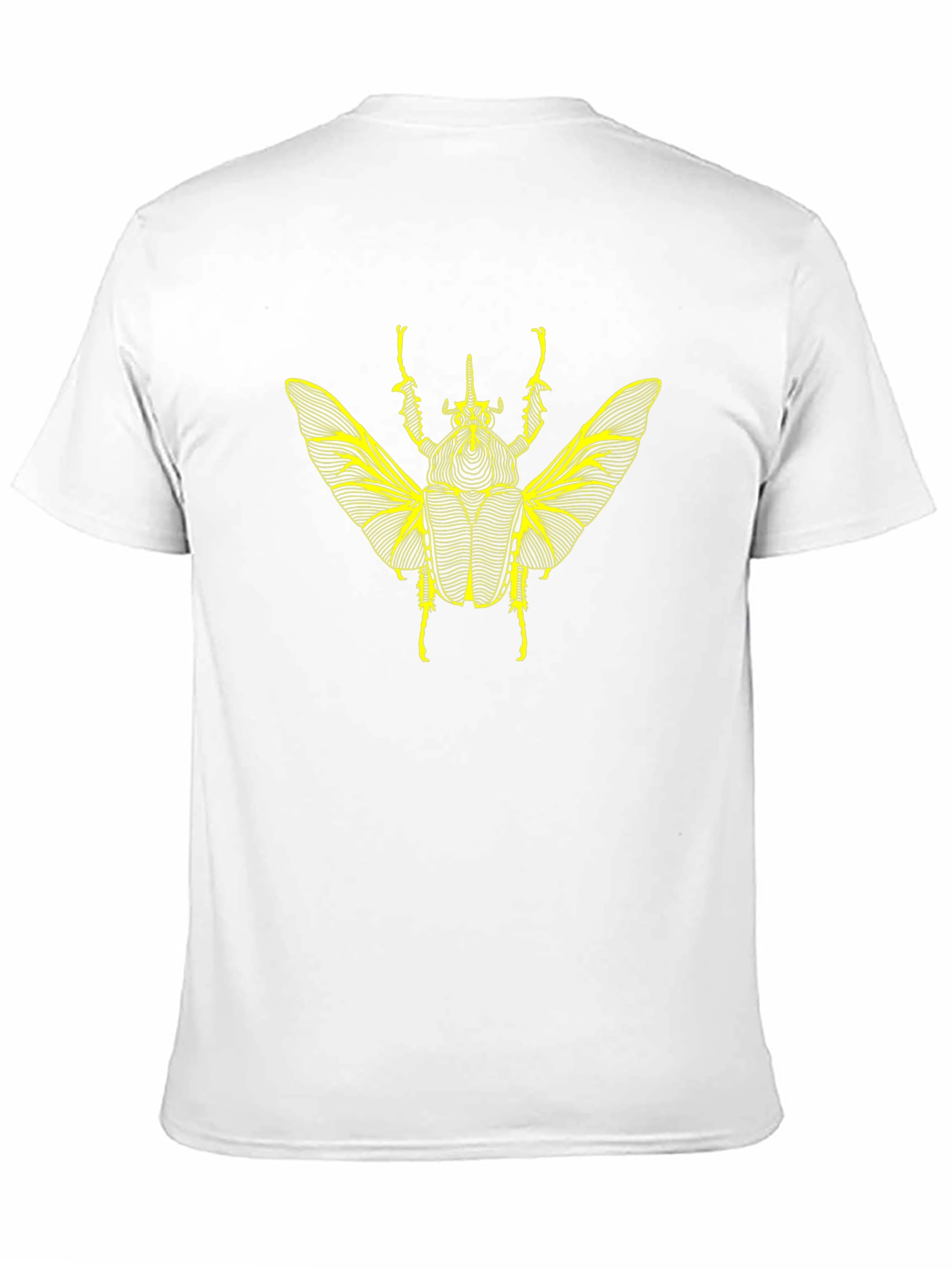 Black T-Shirt with Insect Graphic