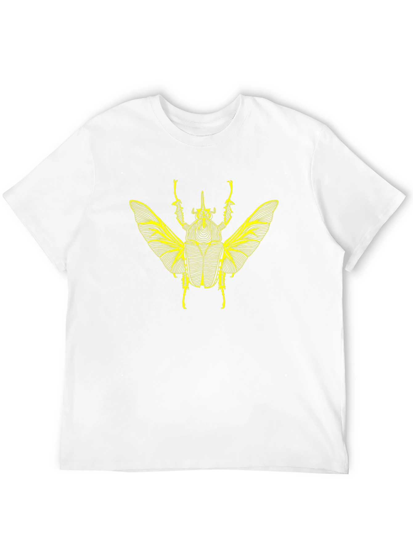 Black T-Shirt with Insect Graphic