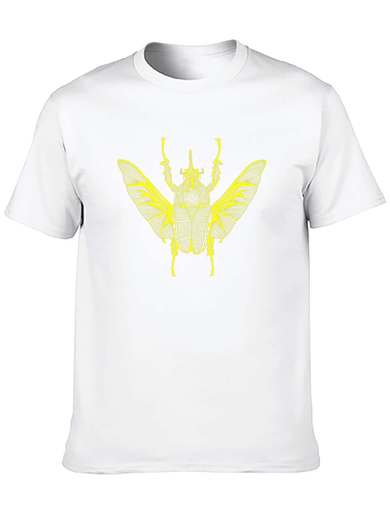 Black T-Shirt with Insect Graphic