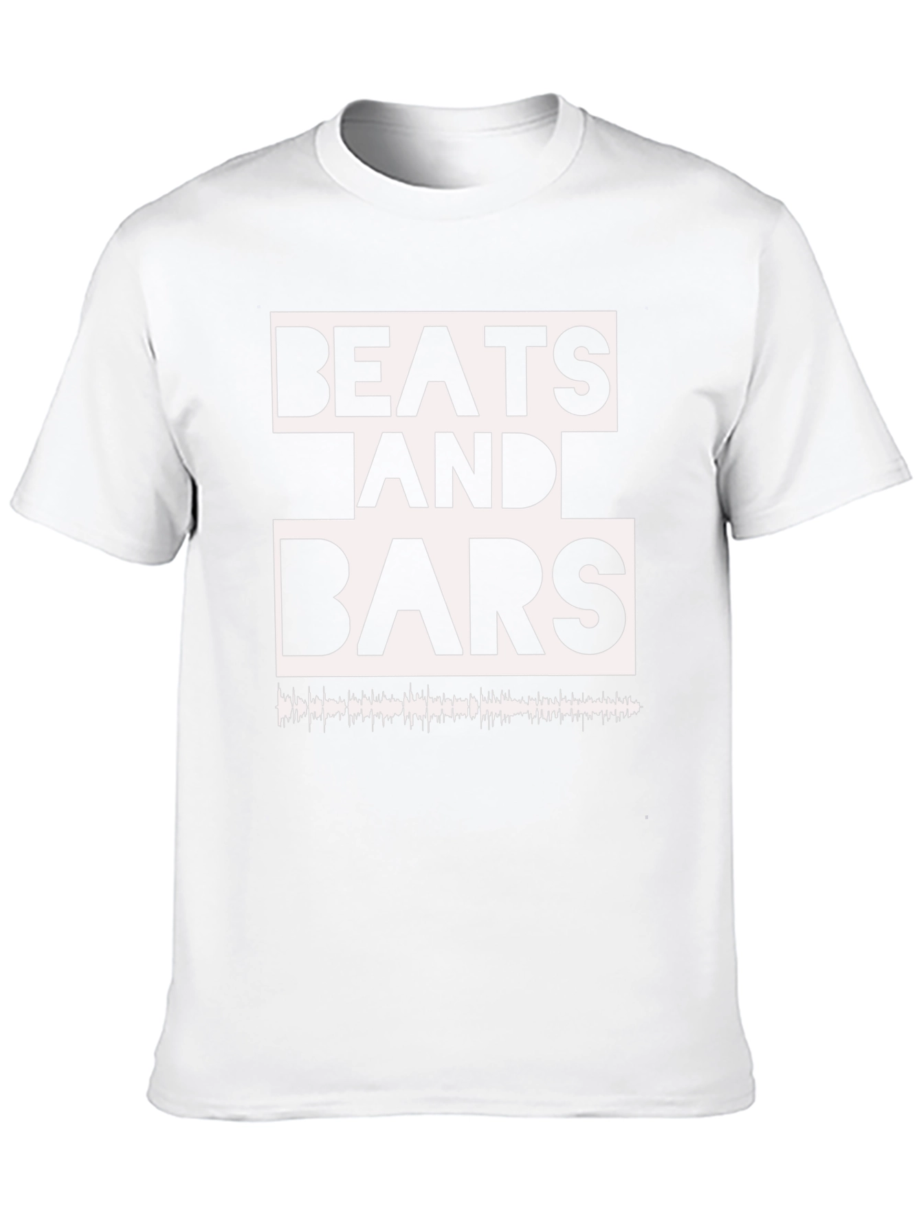 Beats and Bars Graphic Tee - Black Cotton T-Shirt