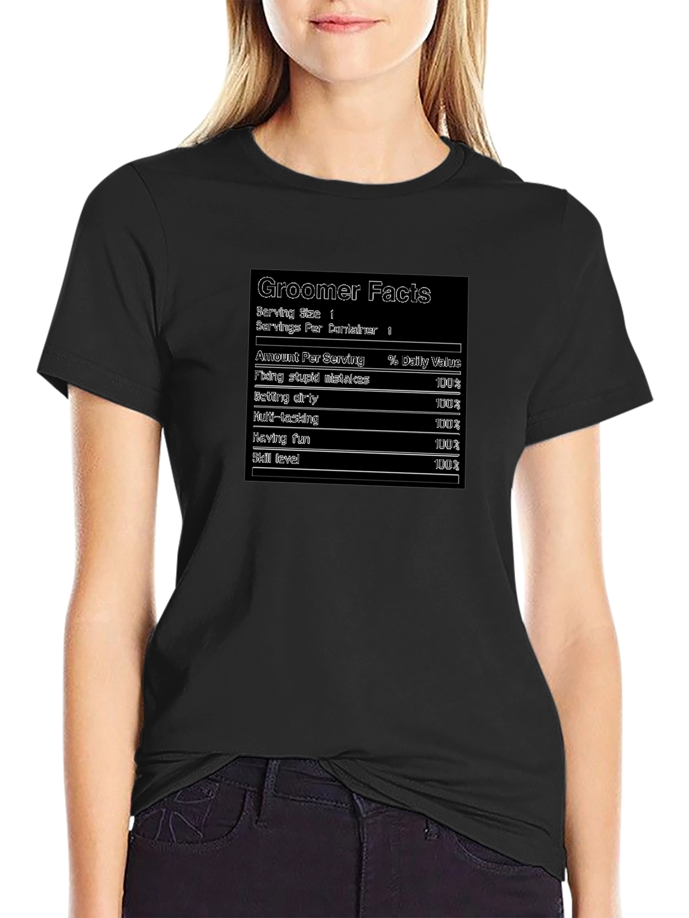 Groomer Facts Mens Black T-Shirt