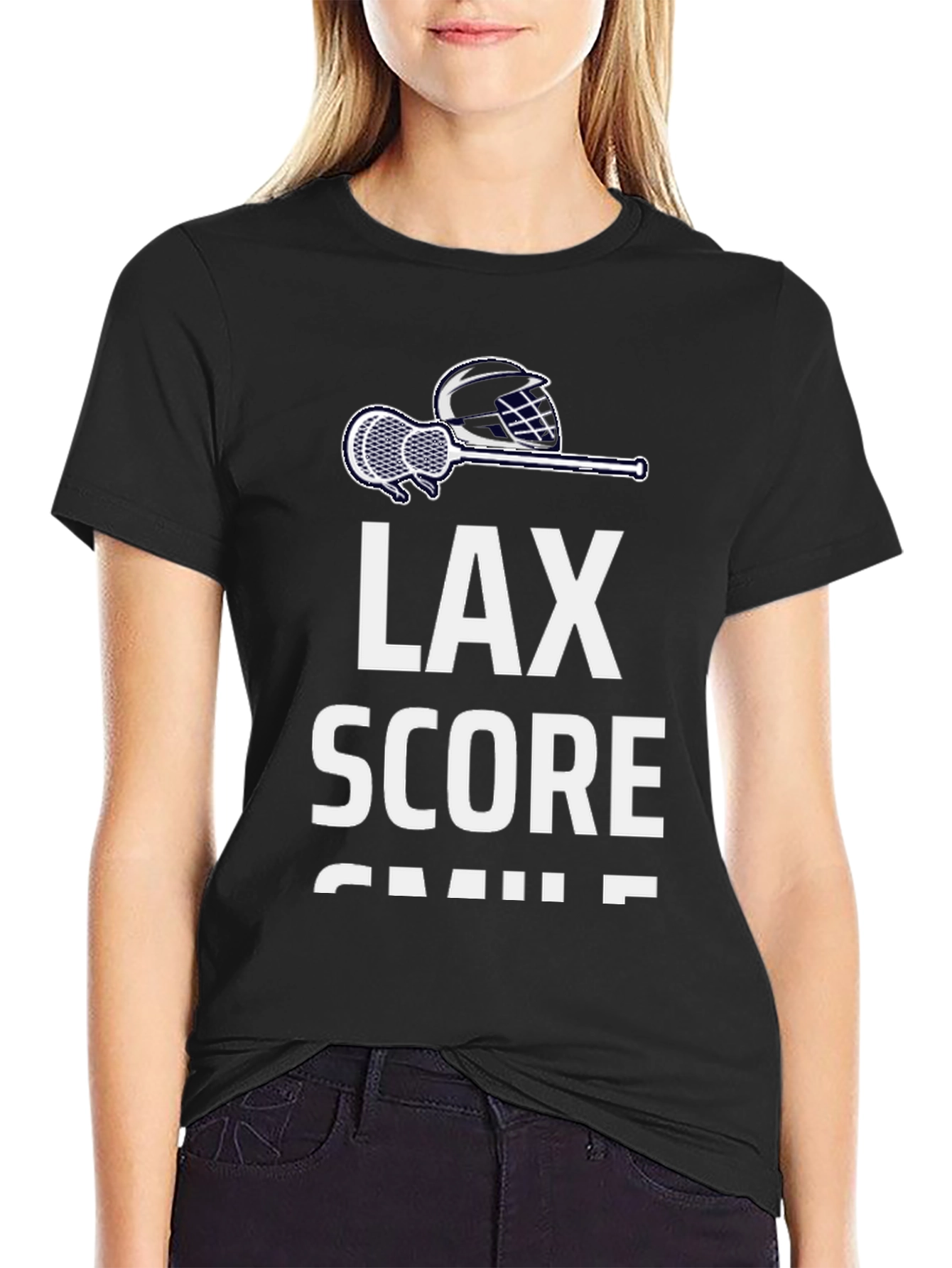 LAX Score Smile Mens Graphic T-Shirt