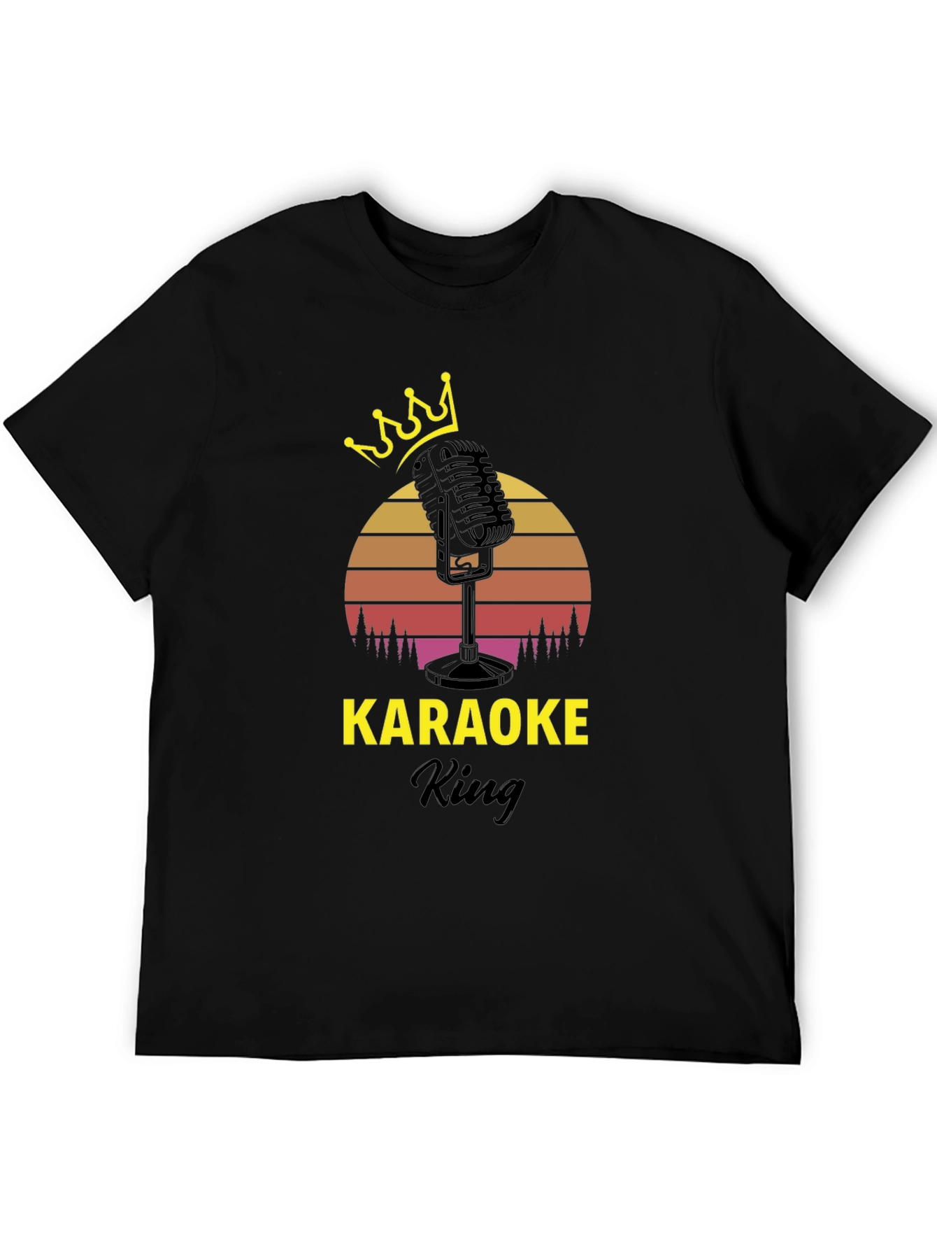 Karaoke King Black T-Shirt