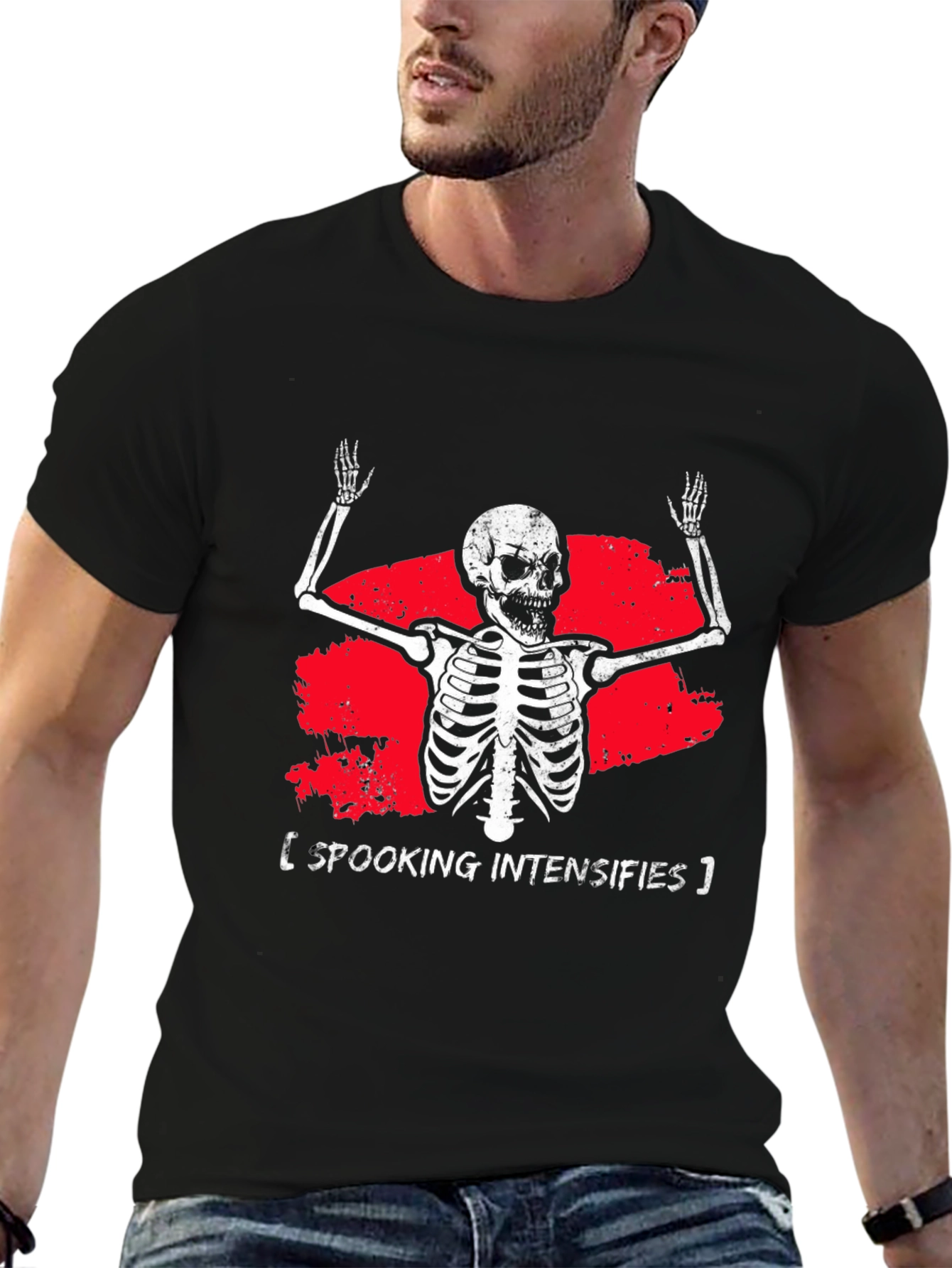 Spooking Intensifies Skeleton Graphic Tee