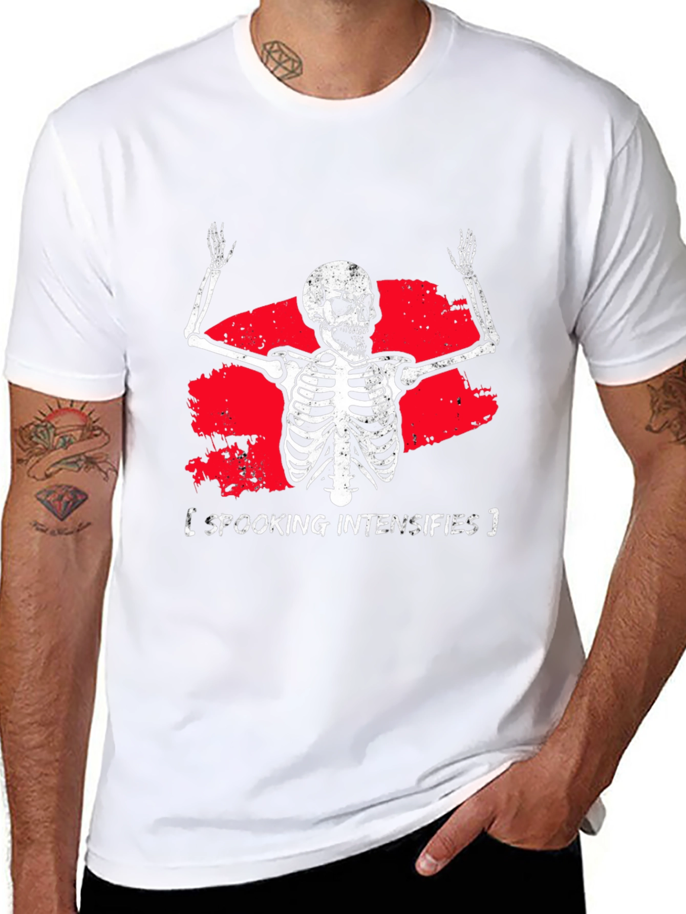 Spooking Intensifies Skeleton Graphic Tee