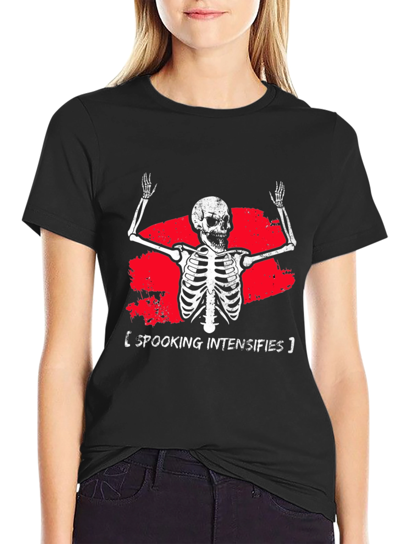 Spooking Intensifies Skeleton Graphic Tee
