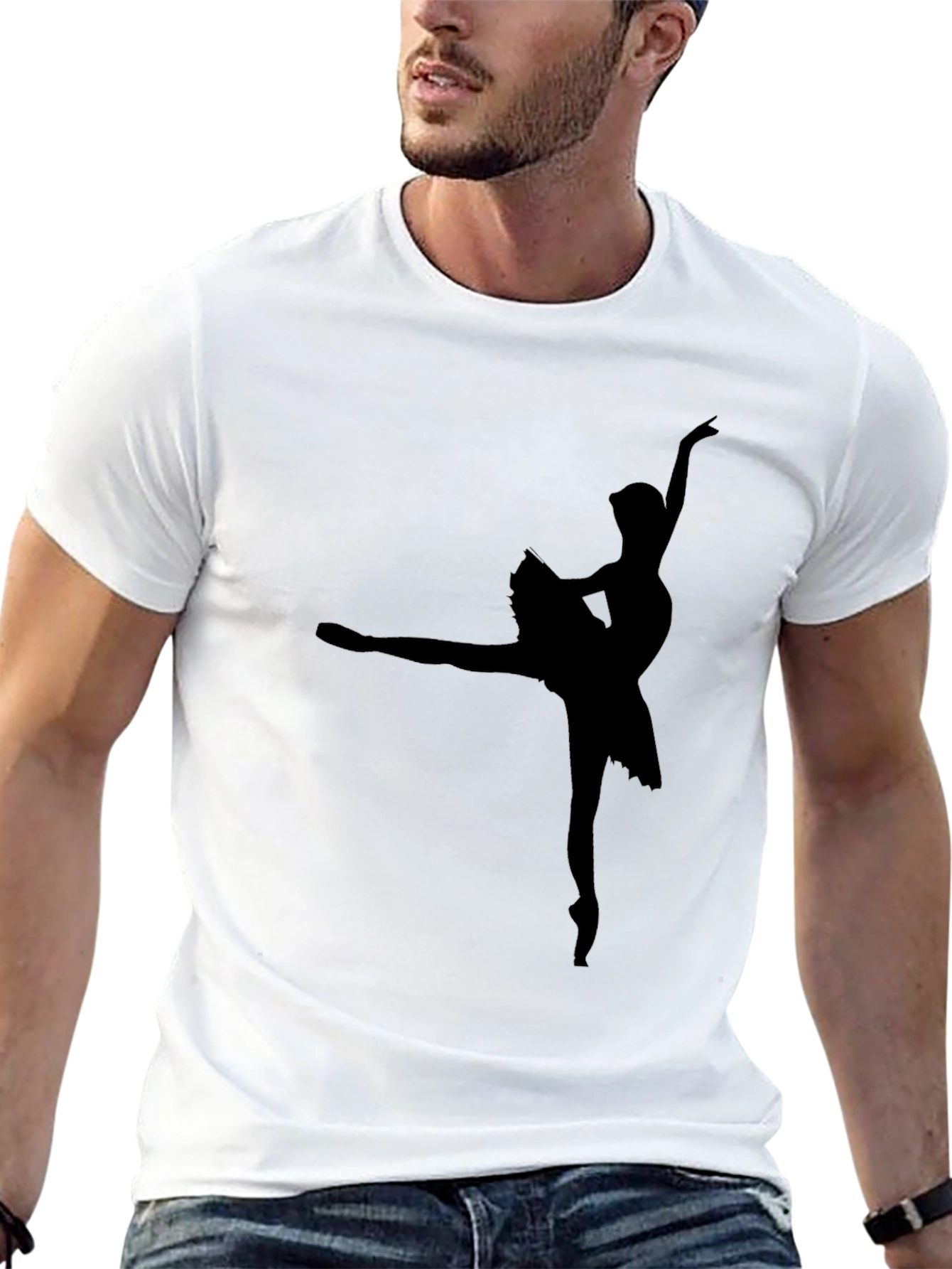 Ballerina Silhouette Black T-Shirt