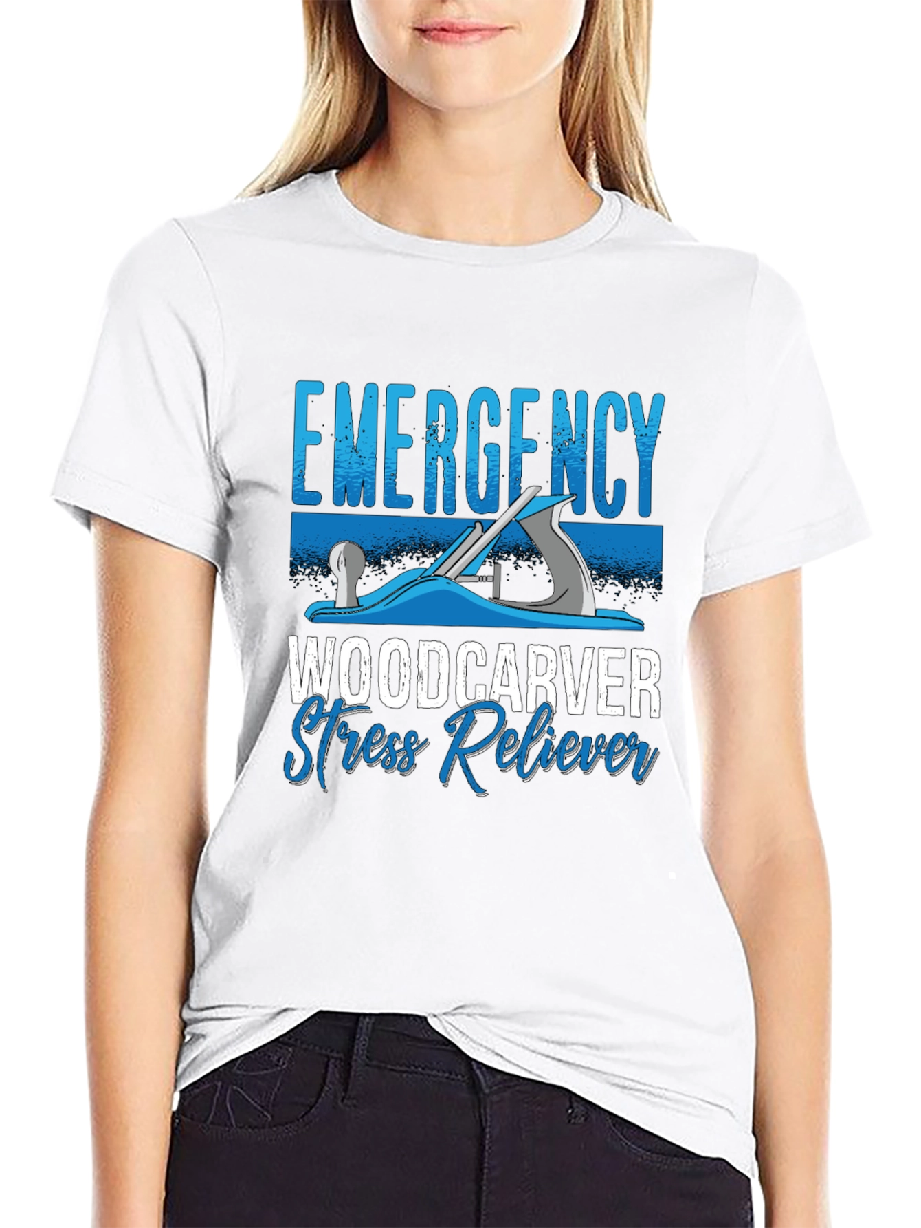 Emergency Woodcarver Stress Reliever Graphic T-Shirt