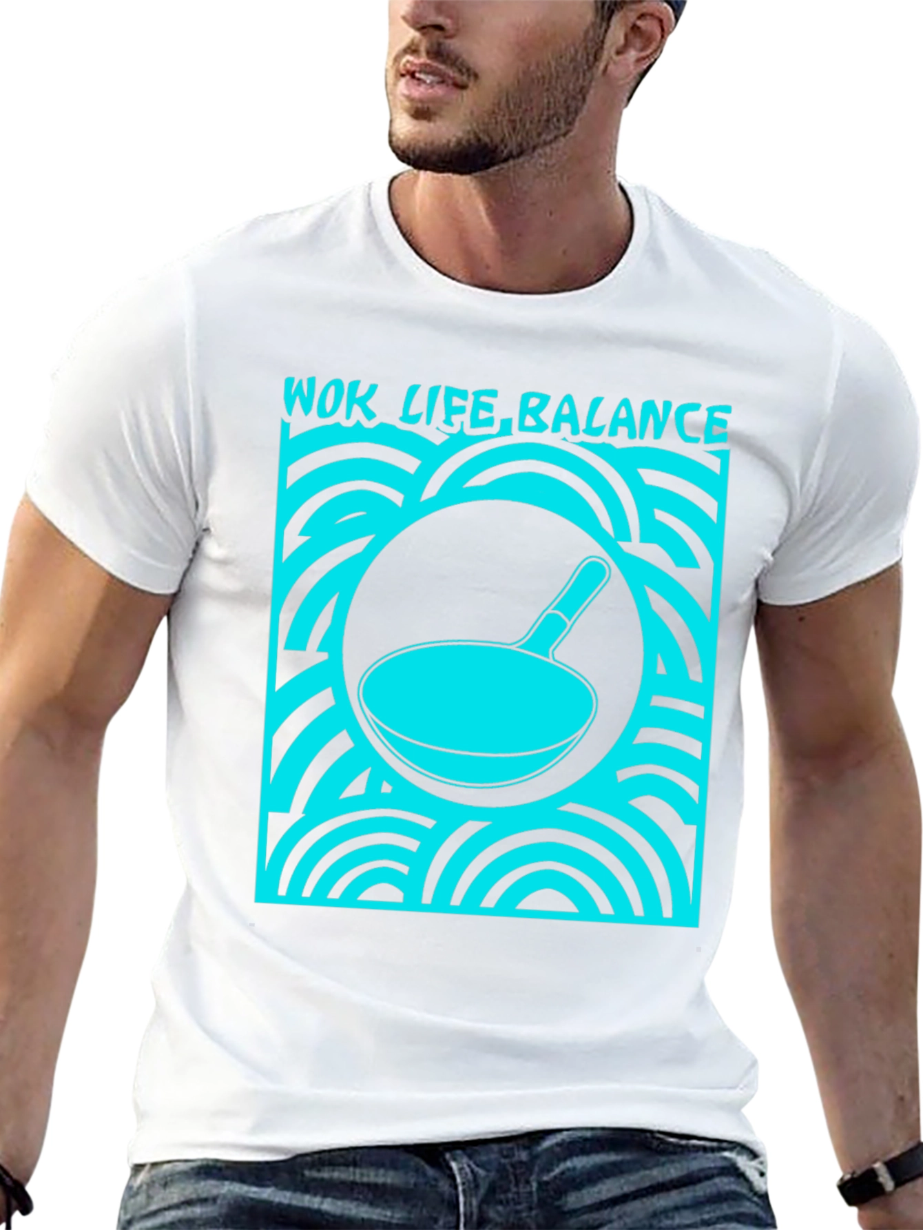 Wok Life Balance T-Shirt - Funny Cooking Tee
