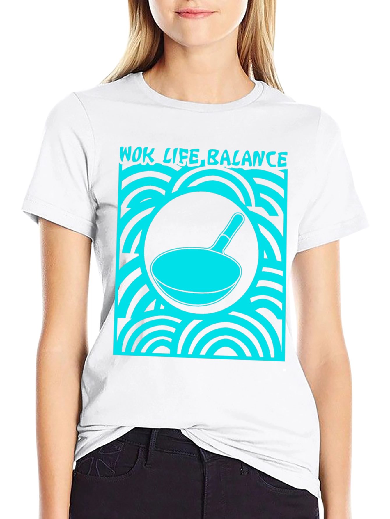 Wok Life Balance T-Shirt - Funny Cooking Tee