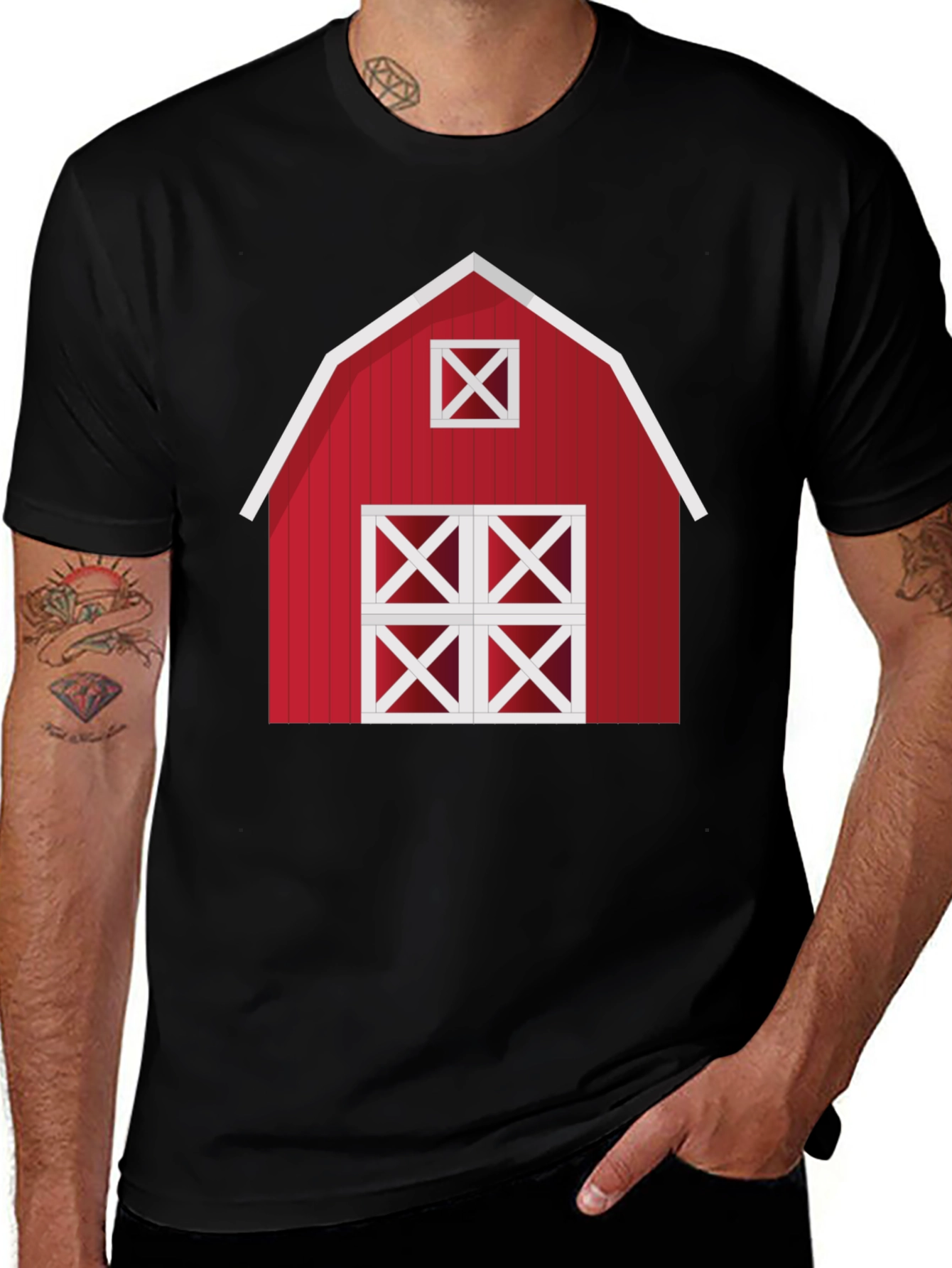 Red Barn Graphic Tee - Farmhouse Style