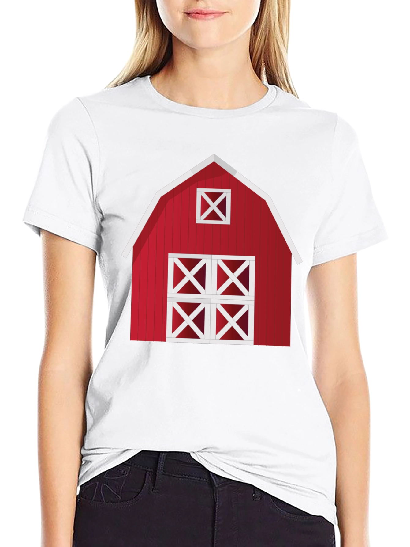 Red Barn Graphic Tee - Farmhouse Style