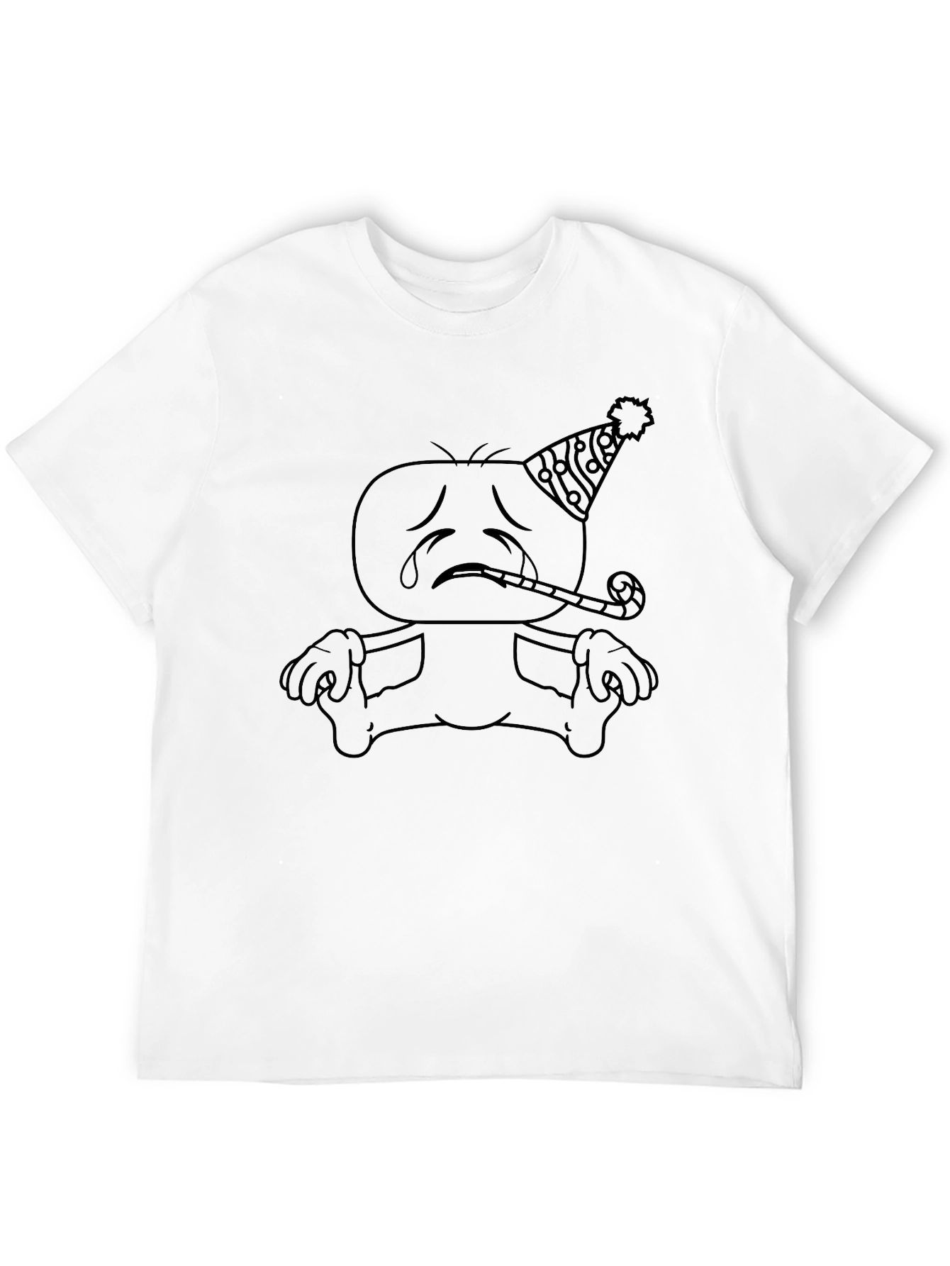 Sad Party Boy T-Shirt - Unique Graphic Tee