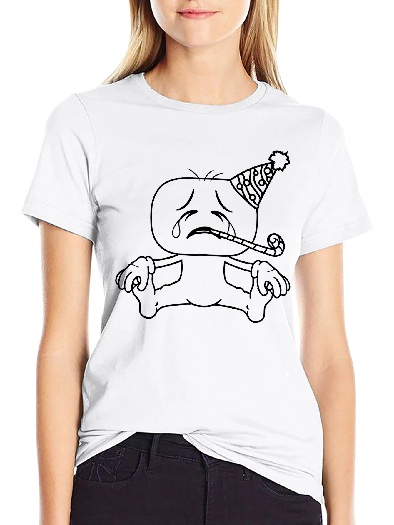 Sad Party Boy T-Shirt - Unique Graphic Tee