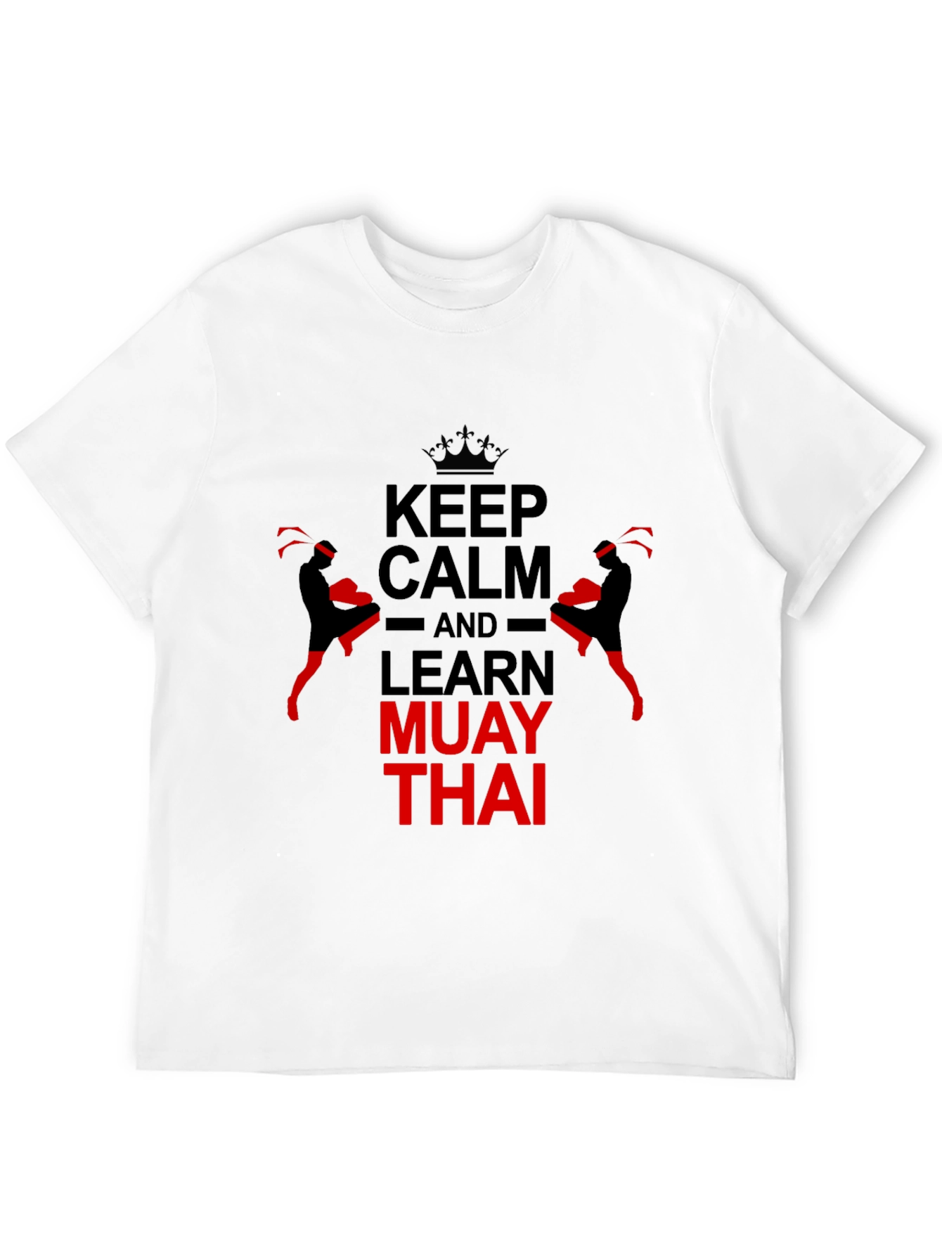 Keep Calm Learn Muay Thai Black T-Shirt