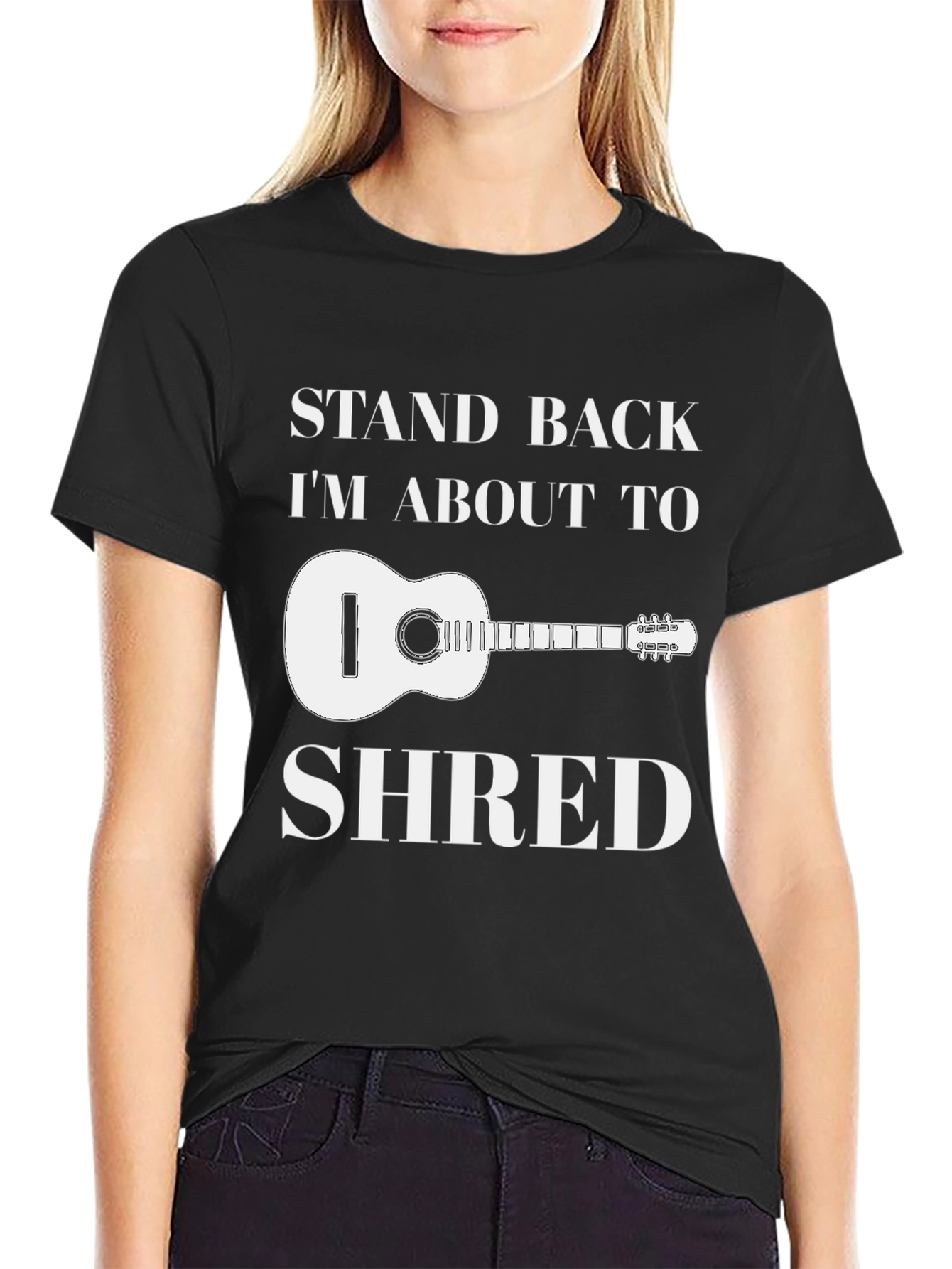 Stand Back Im About To Shred T-Shirt Guitar Musician