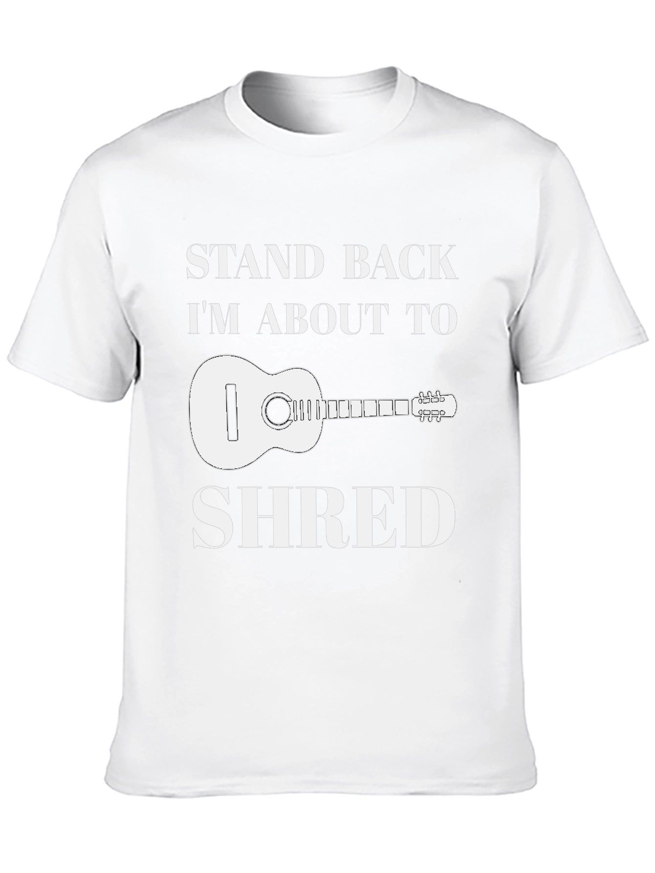 Stand Back Im About To Shred T-Shirt Guitar Musician