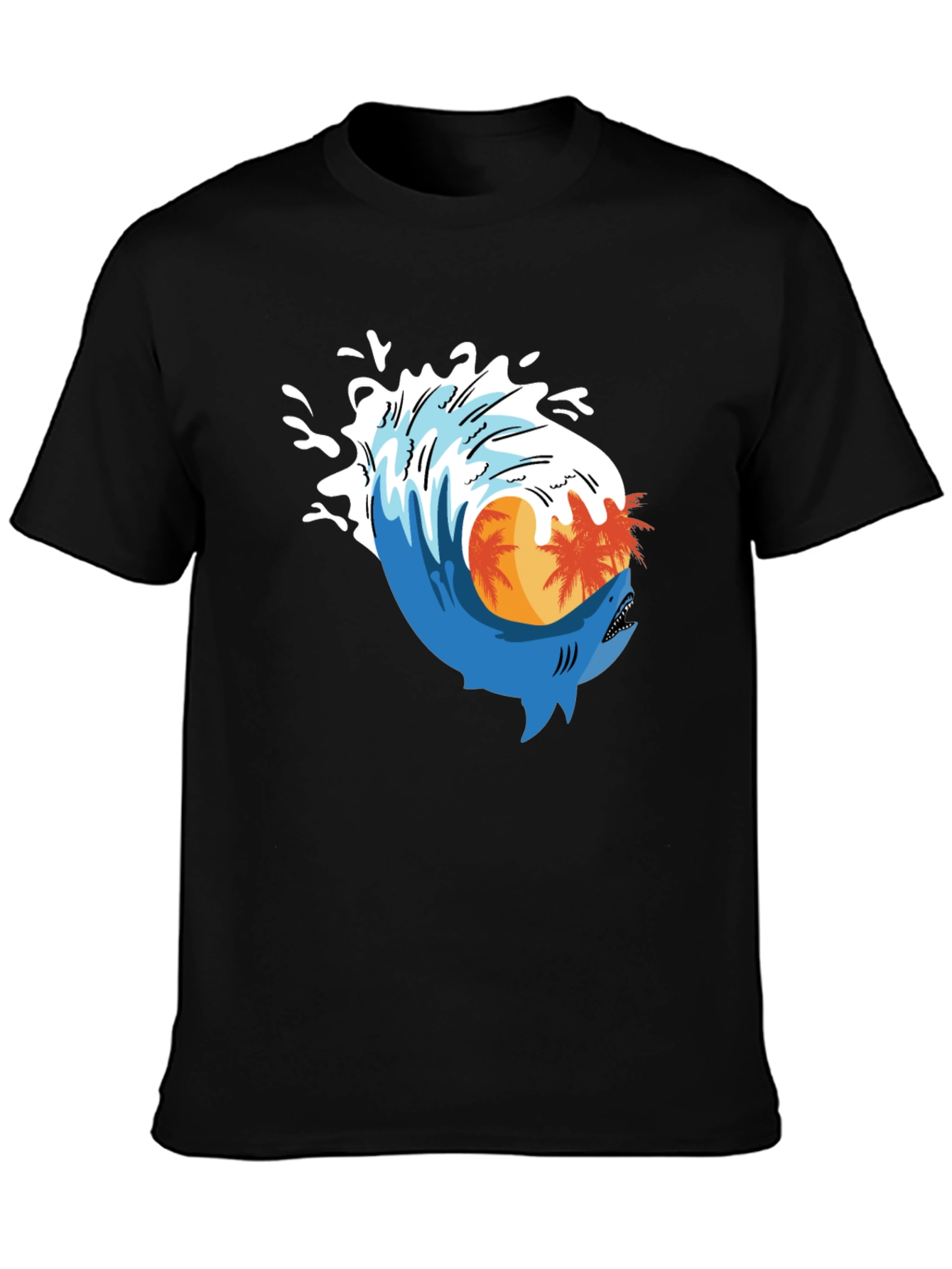 Shark Wave Graphic Tee - Island Life Style