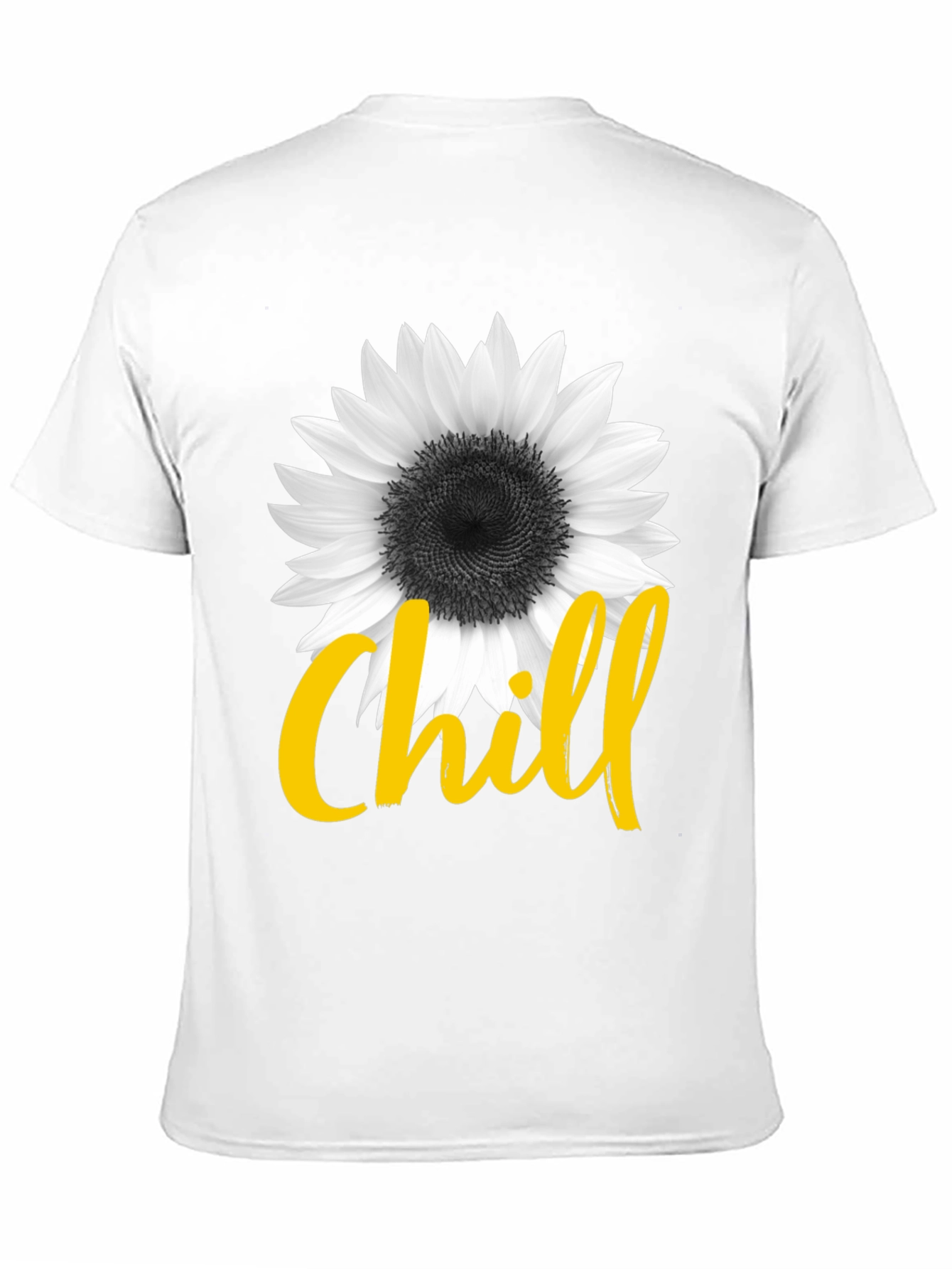 Chill Sunflower Graphic Tee - Black
