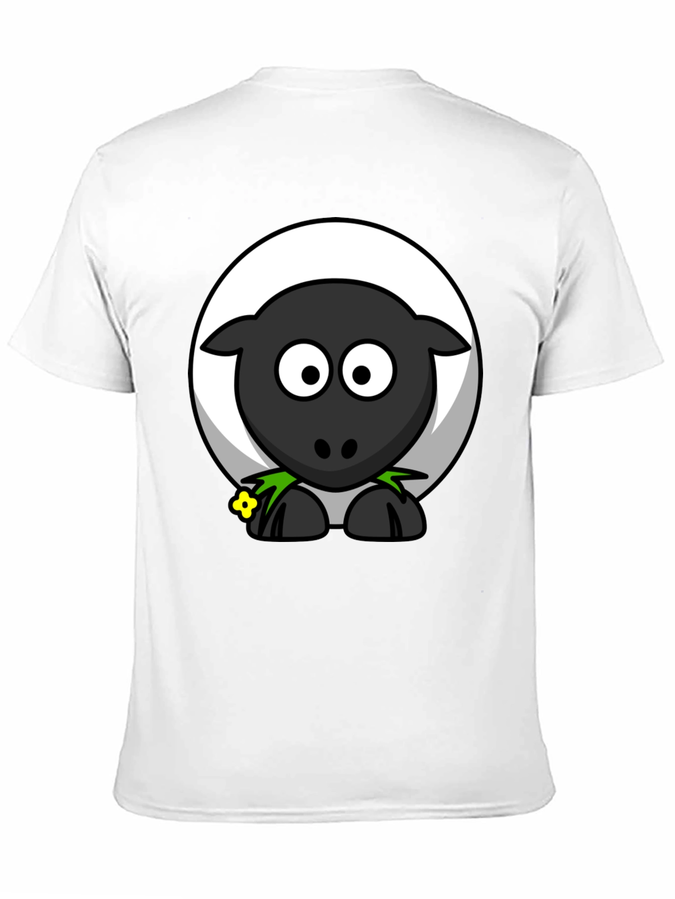 Black Sheep Cartoon T-Shirt - Cute & Quirky Design