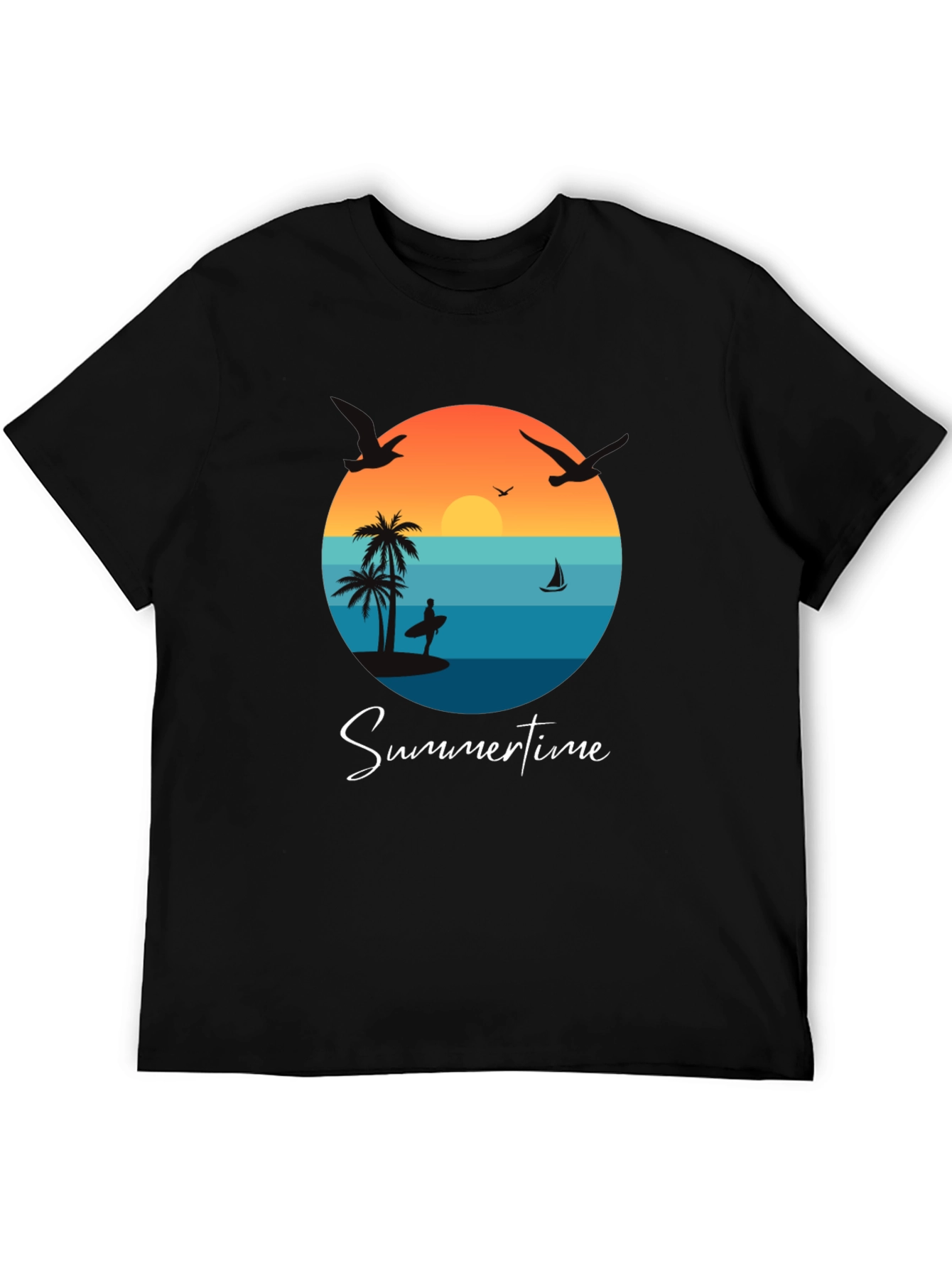 Summertime Graphic Tee - Beach Vibes T-Shirt