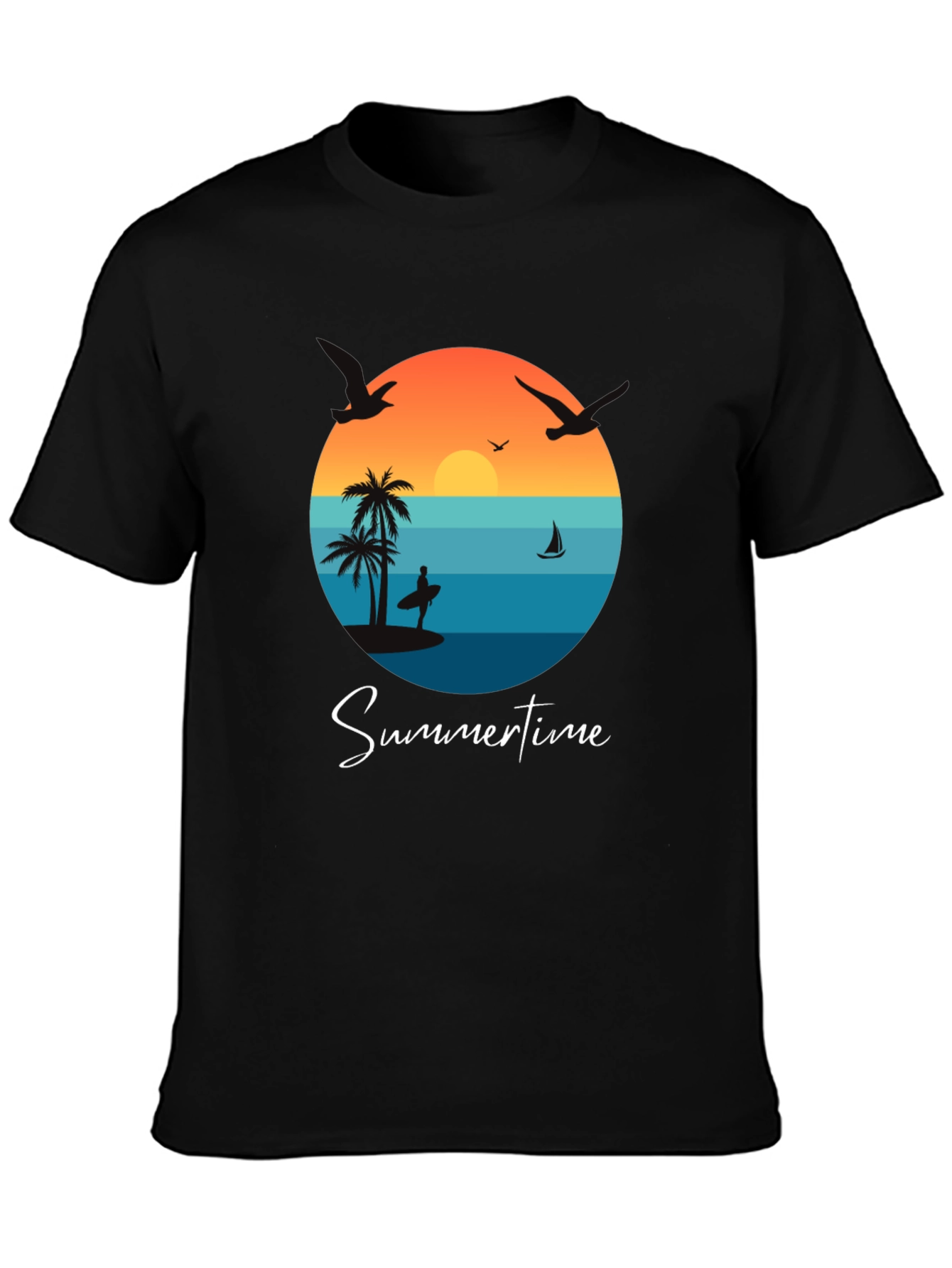 Summertime Graphic Tee - Beach Vibes T-Shirt