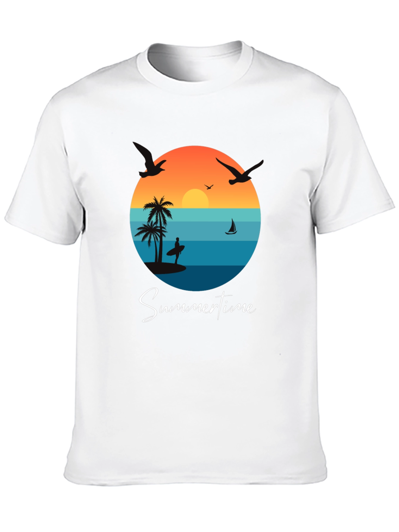 Summertime Graphic Tee - Beach Vibes T-Shirt