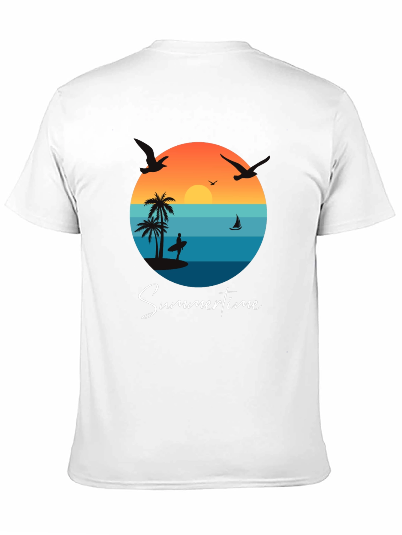 Summertime Graphic Tee - Beach Vibes T-Shirt