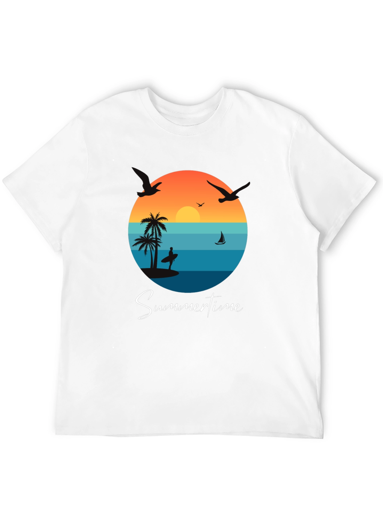 Summertime Graphic Tee - Beach Vibes T-Shirt