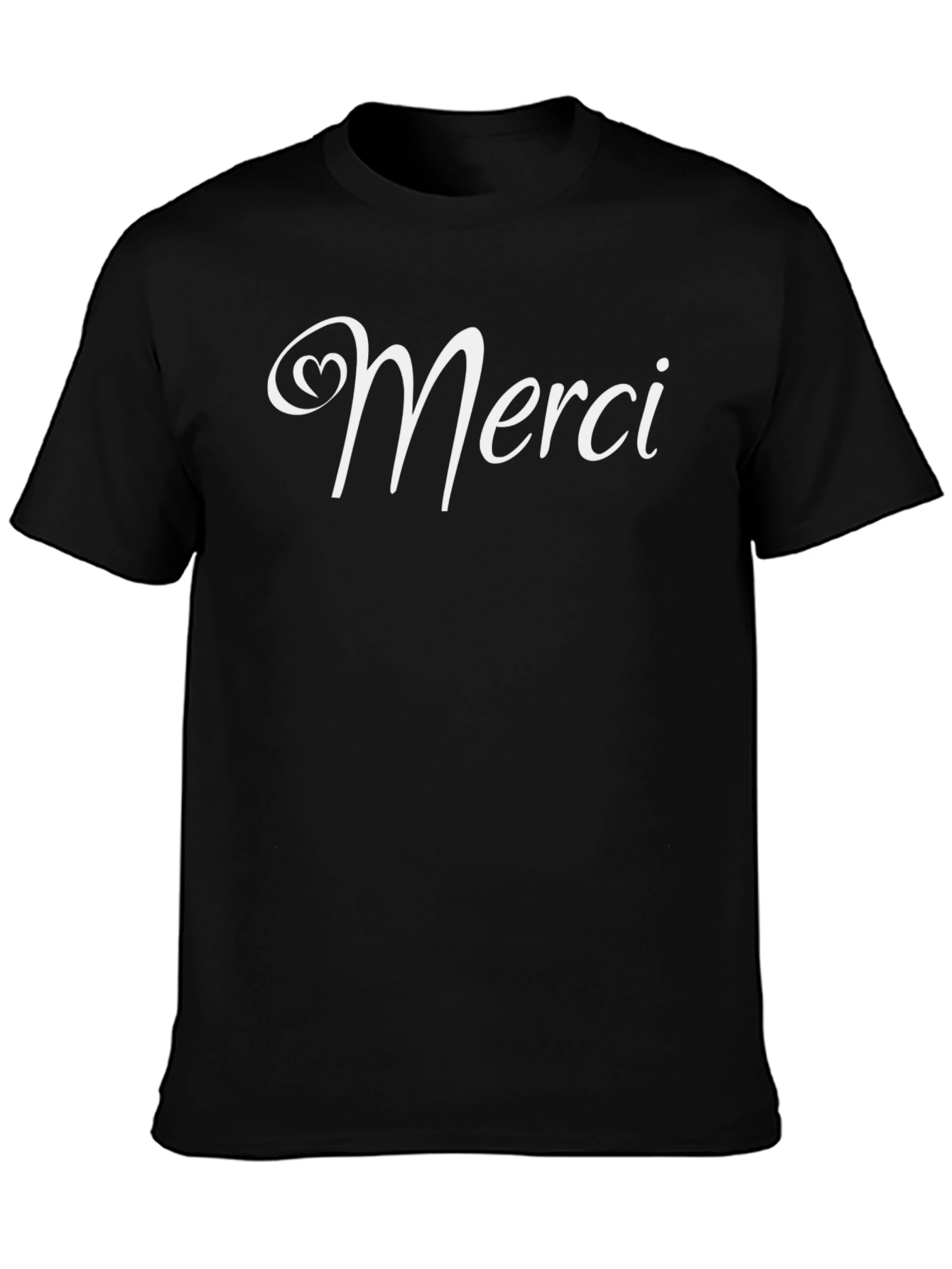 Merci Graphic Tee - Stylish Casual Cotton T-Shirt
