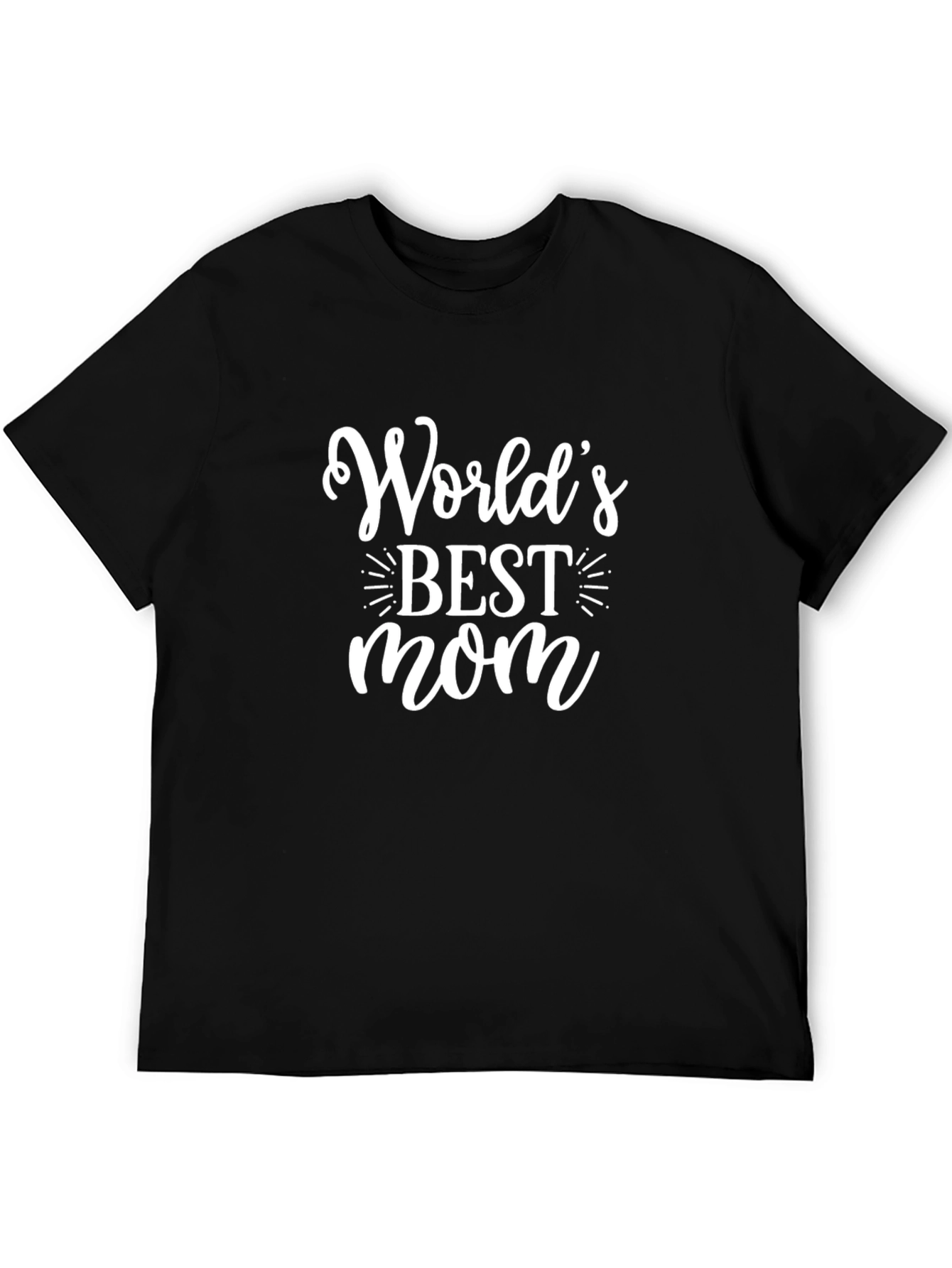Worlds Best Mom T-Shirt - Black Graphic Tee