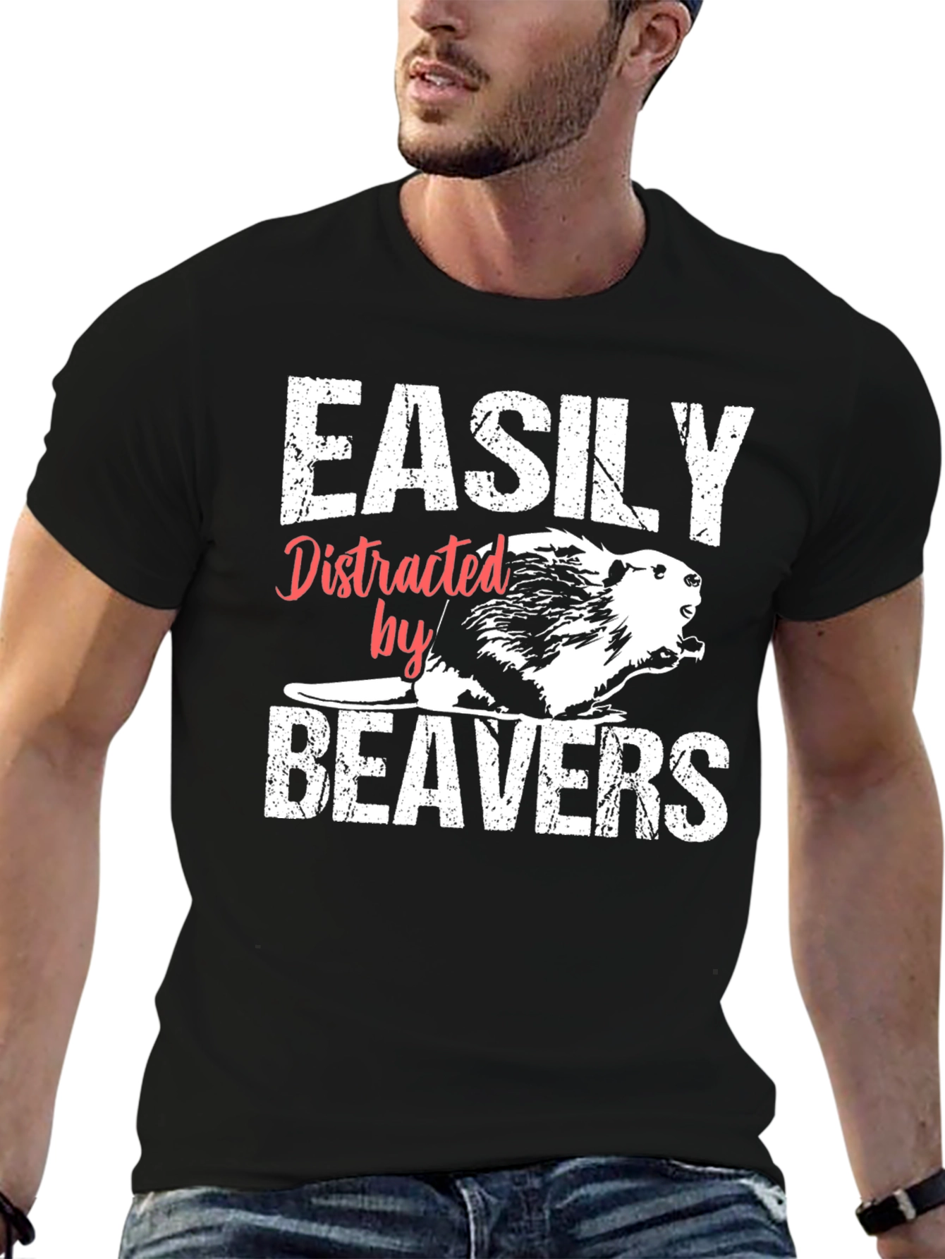 Easily Distracted By Beavers T-Shirt