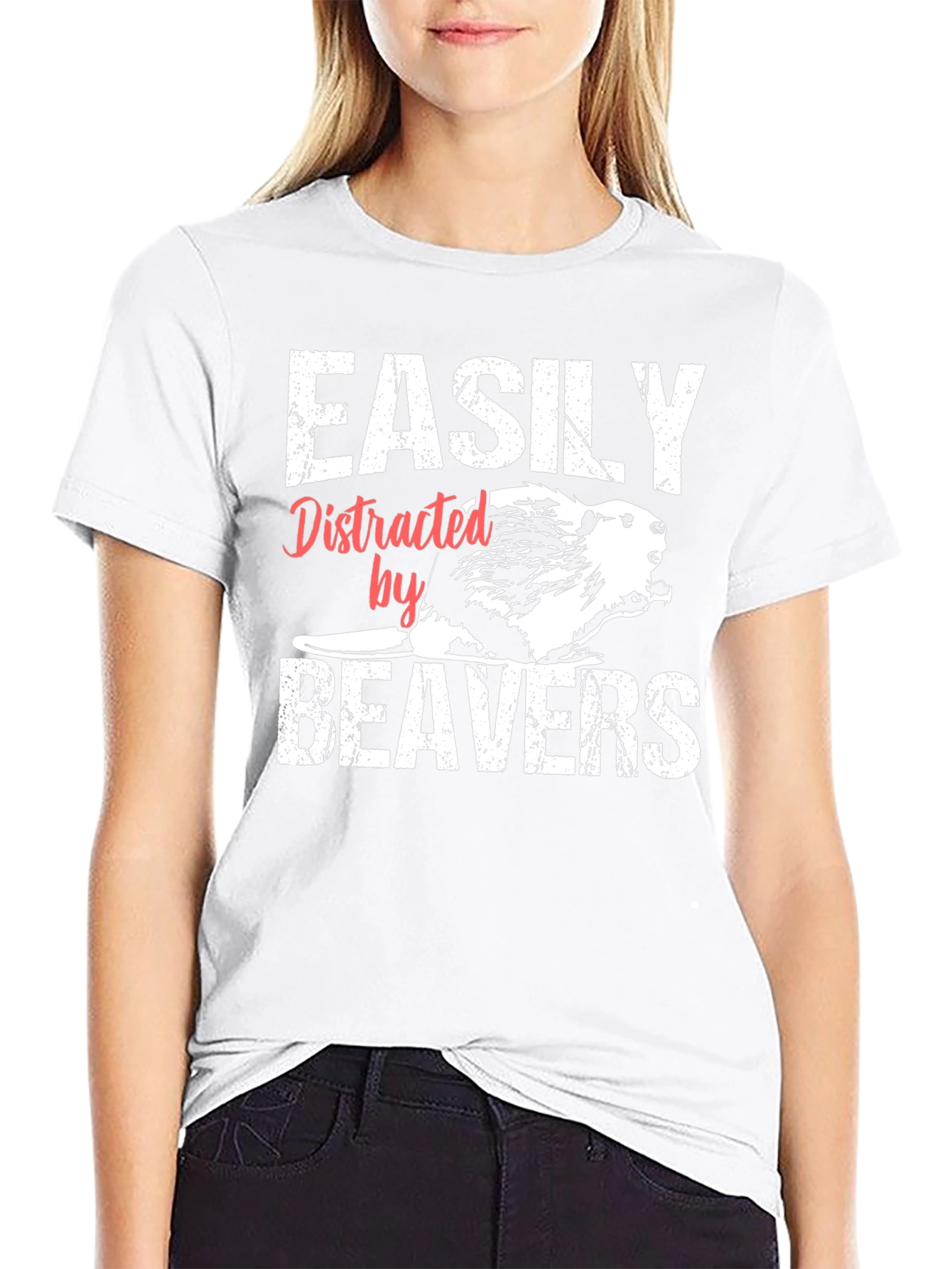 Easily Distracted By Beavers T-Shirt