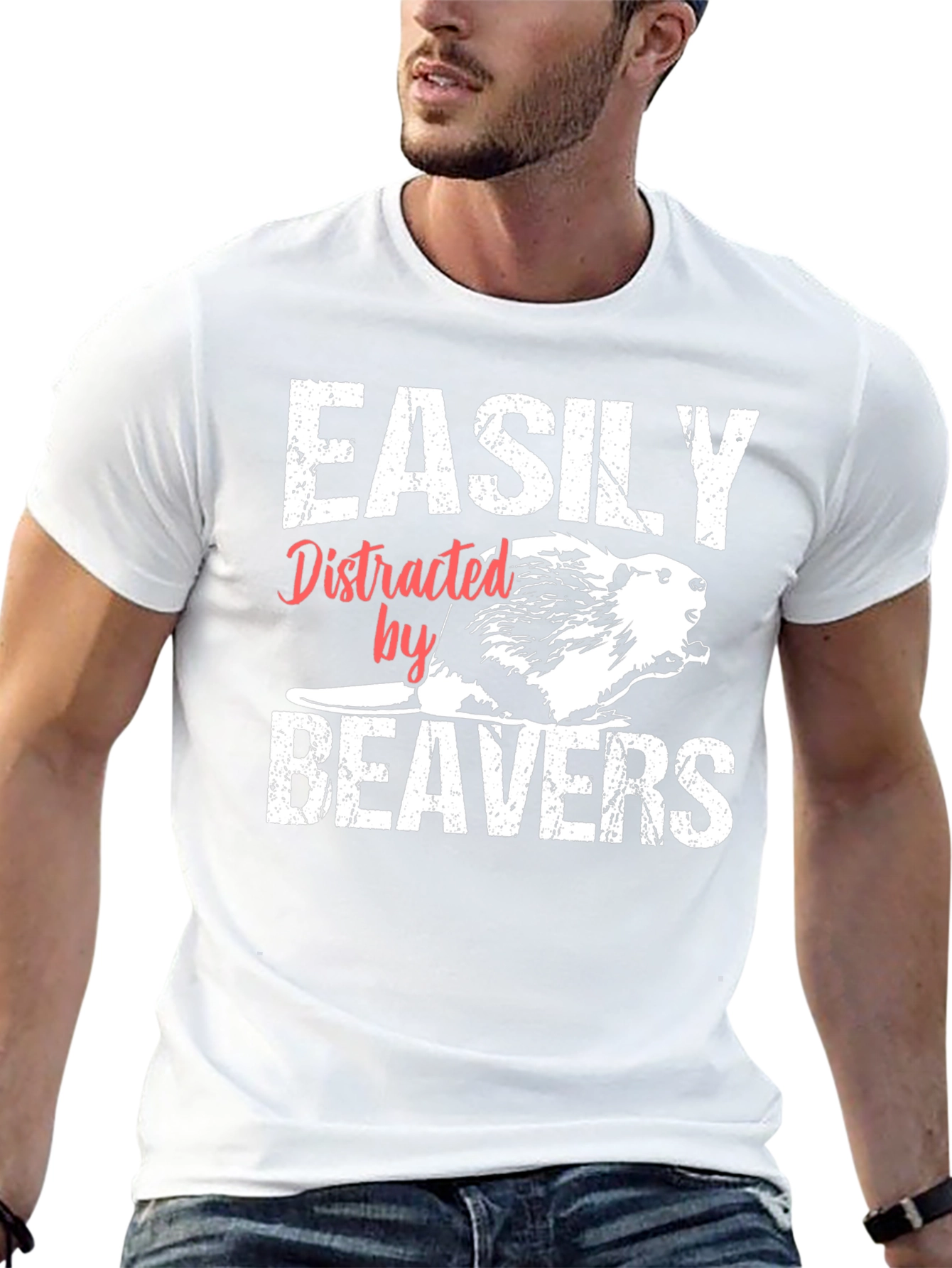 Easily Distracted By Beavers T-Shirt