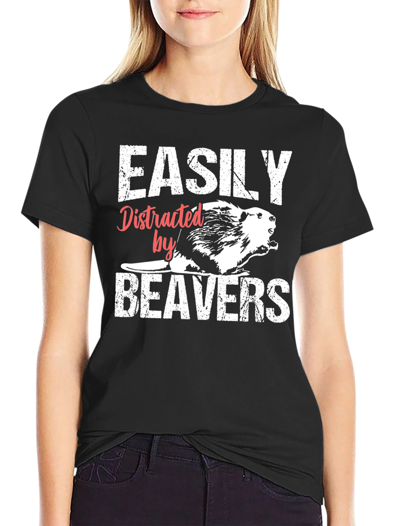 Easily Distracted By Beavers T-Shirt