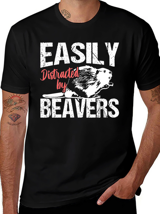 Easily Distracted By Beavers T-Shirt
