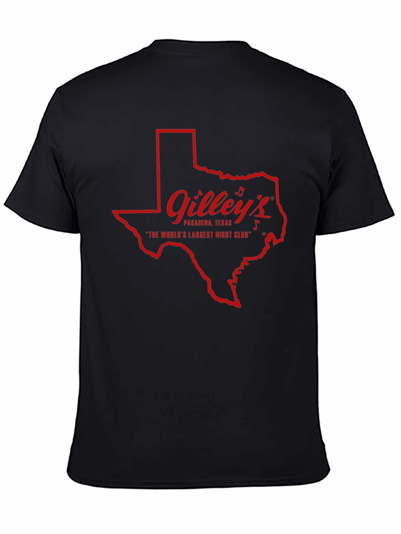Gilleys Texas T-Shirt - Black Crew Neck Tee