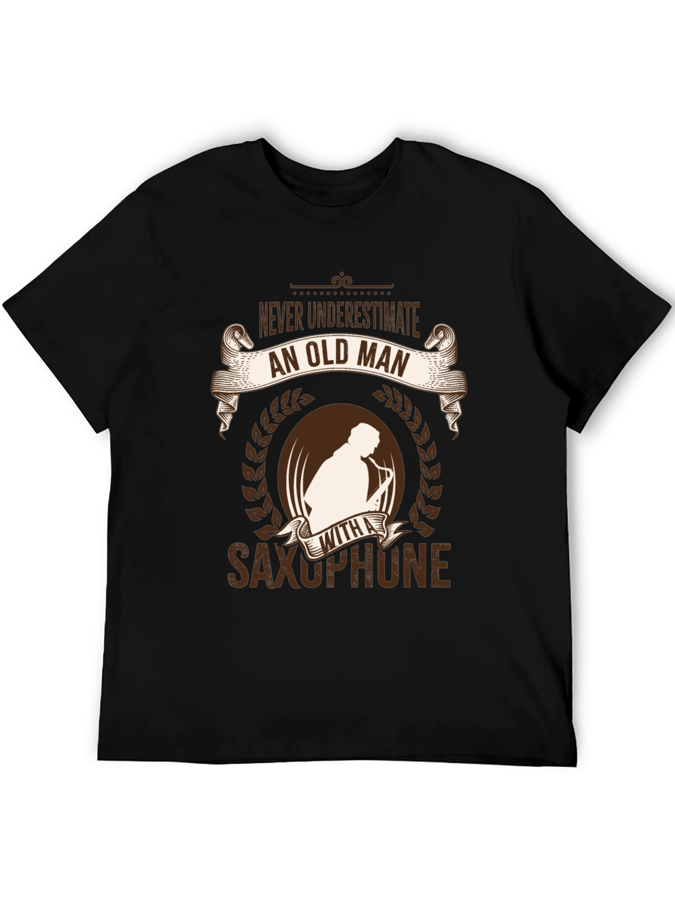 Funny Old Man Saxophone Player T-Shirt