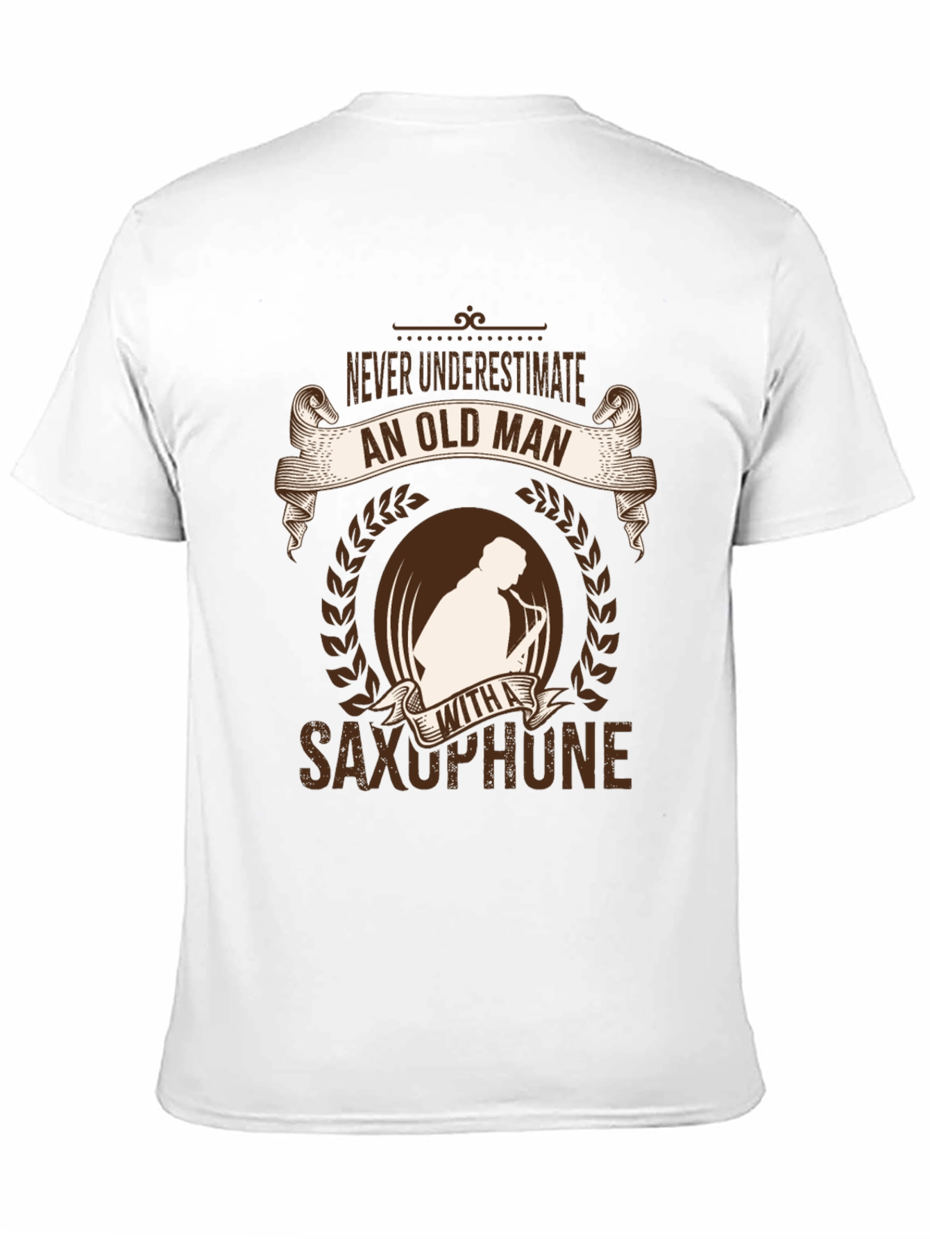 Funny Old Man Saxophone Player T-Shirt