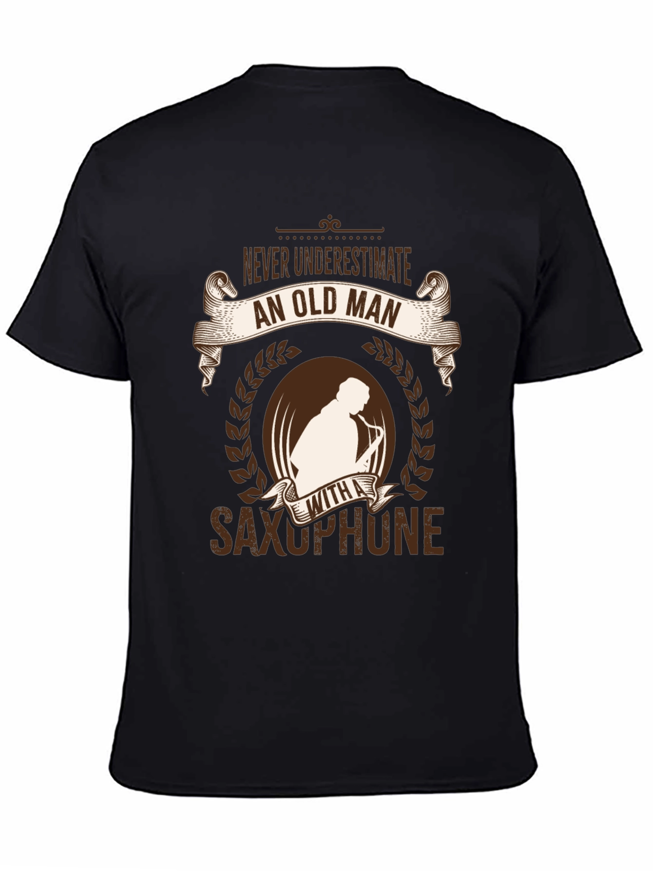 Funny Old Man Saxophone Player T-Shirt